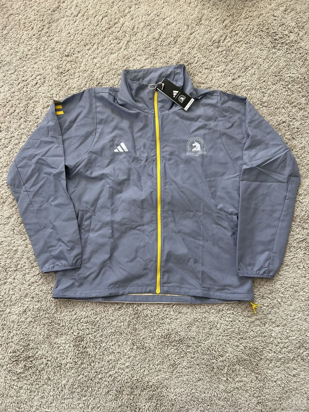 Adidas Adidas 2023 Boston Marathon Windbreaker Jacket Size L / US 10 / IT 46 - 8 Thumbnail