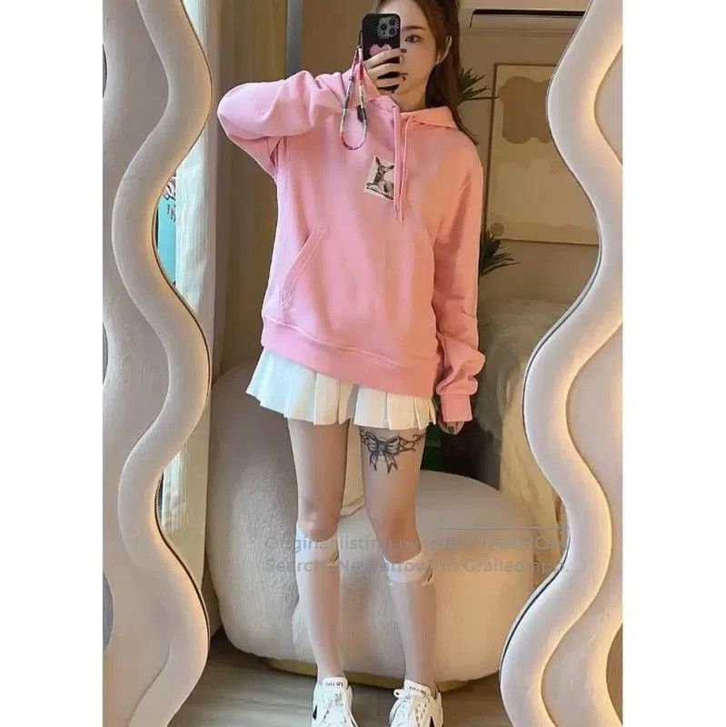 Burberry Burberry Pink Cotton Women's Hoodie. Size S / US 4 / IT 40 - 9 Thumbnail
