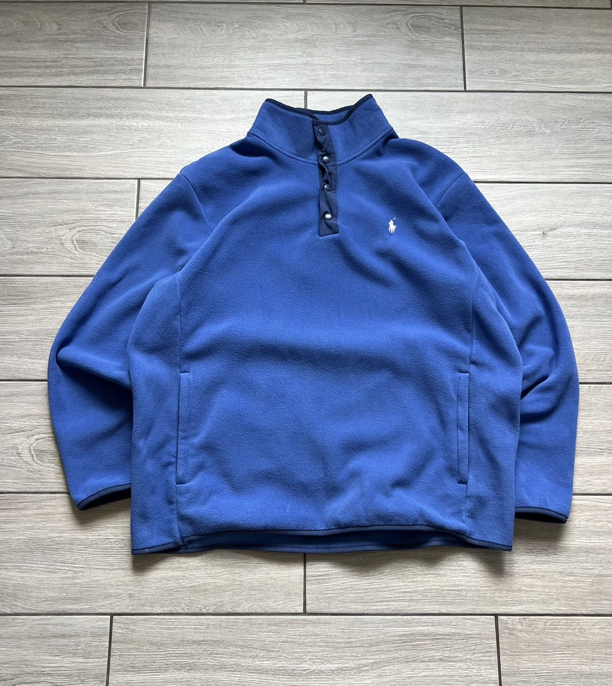 Polo Ralph Lauren Polo Ralph Lauren Fleece Zip Size XL Blue Size US XL / EU 56 / 4 - 3 Thumbnail