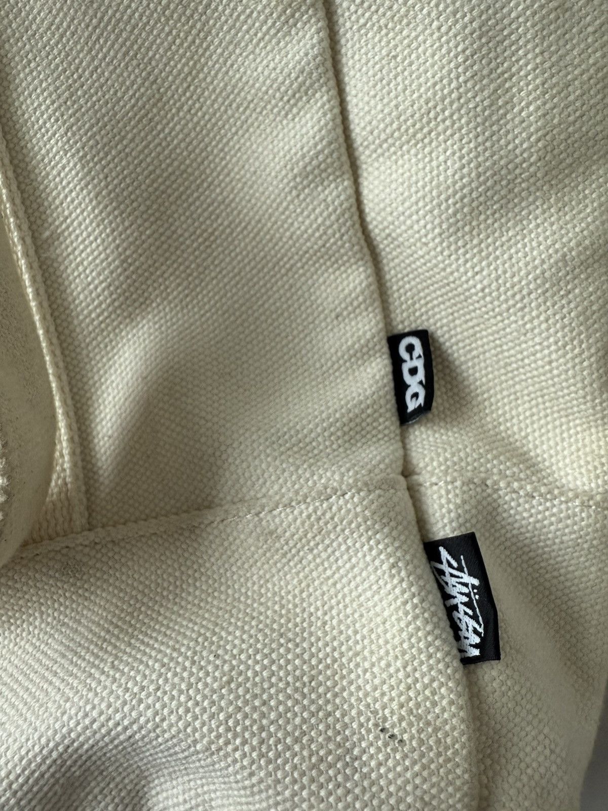 CDG by Comme des Garcons × Comme des Garcons × Stussy Stussy CDG Canvas Tote Bag Size ONE SIZE - 5 Thumbnail
