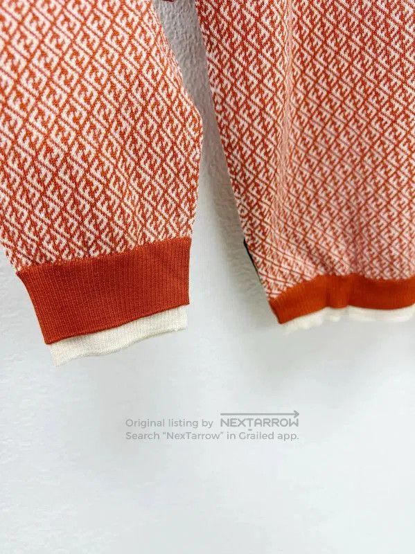 Fendi Fendi Orange Wool Long Sleeve Knit Sweater . Size US XS / EU 42 / 0 - 6 Thumbnail