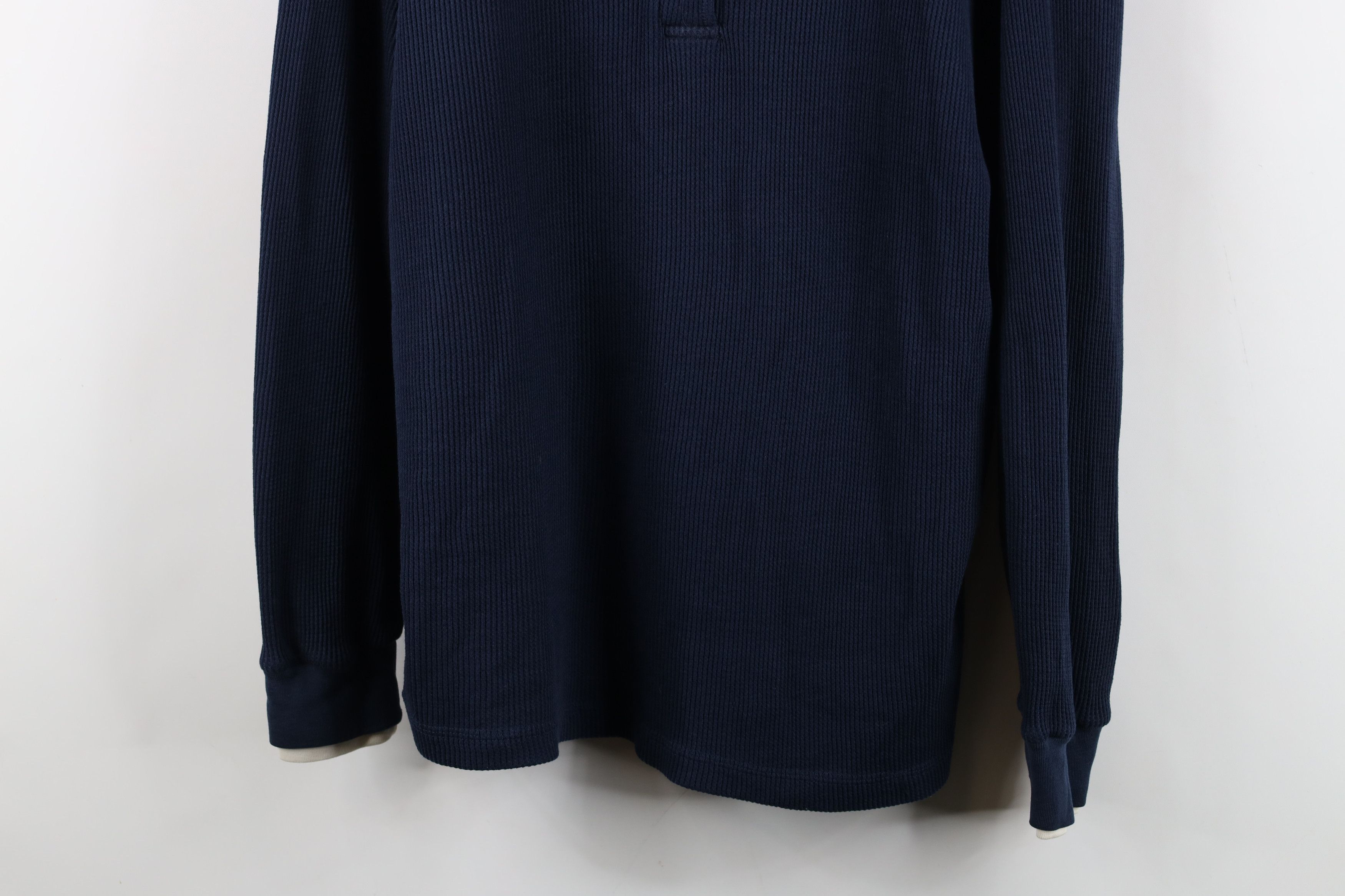 Vintage Vintage 90s Streetwear Layered Thermal Waffle Knit T-Shirt Size L / US 10 / IT 46 - 3 Thumbnail