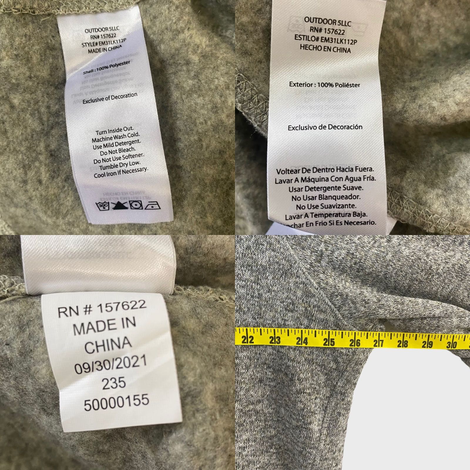 Eddie Bauer Eddie Bauer Radiator Fleece Sweater 1/4 Zip Pullover Mens XL Heather Gray New Size US XL / EU 56 / 4 - 9 Thumbnail