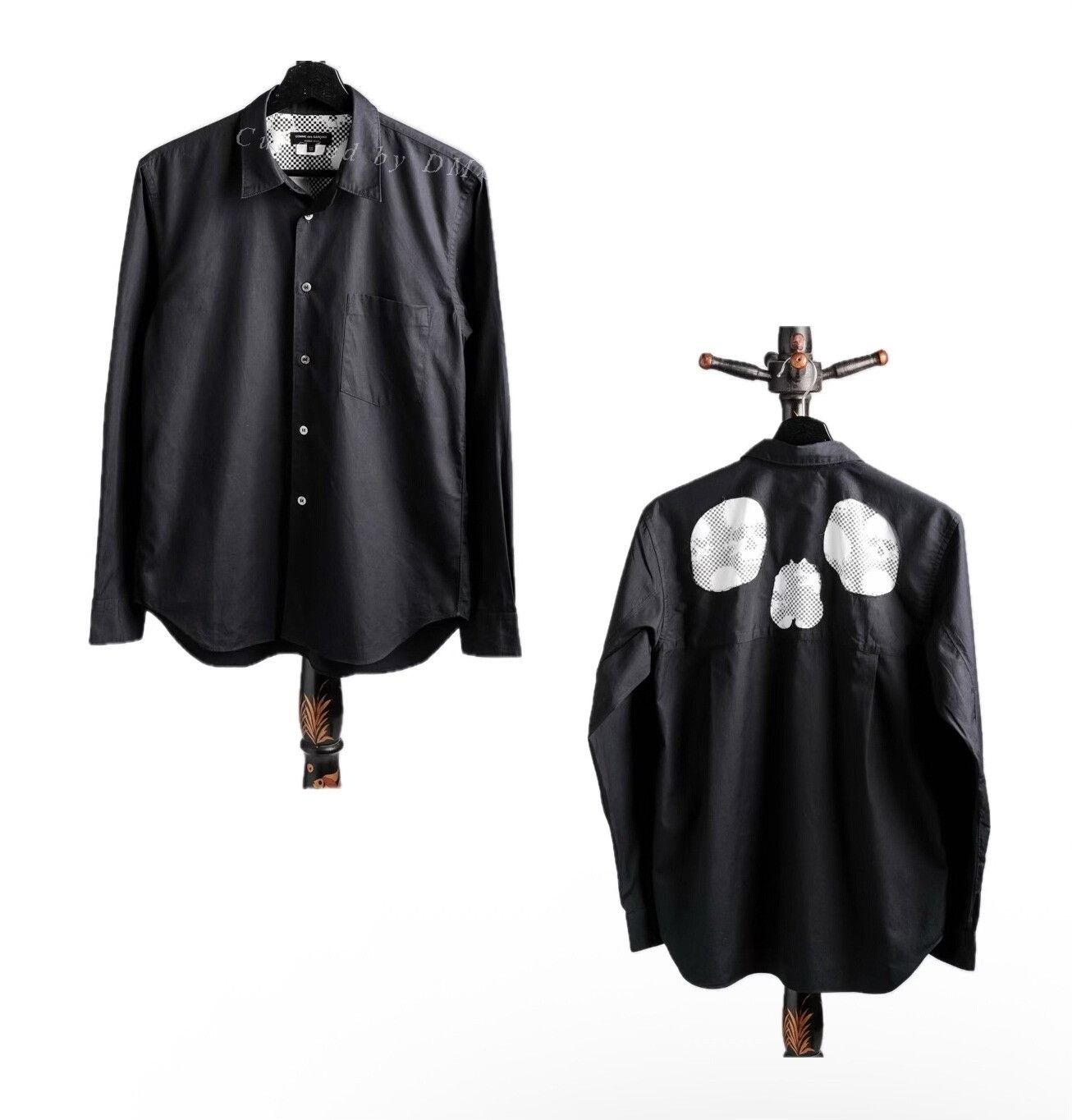 Comme des Garcons Vintage CDG Homme Plus SS2011 Skull Shirt Size US M / EU 48-50 / 2 - 1 Thumbnail