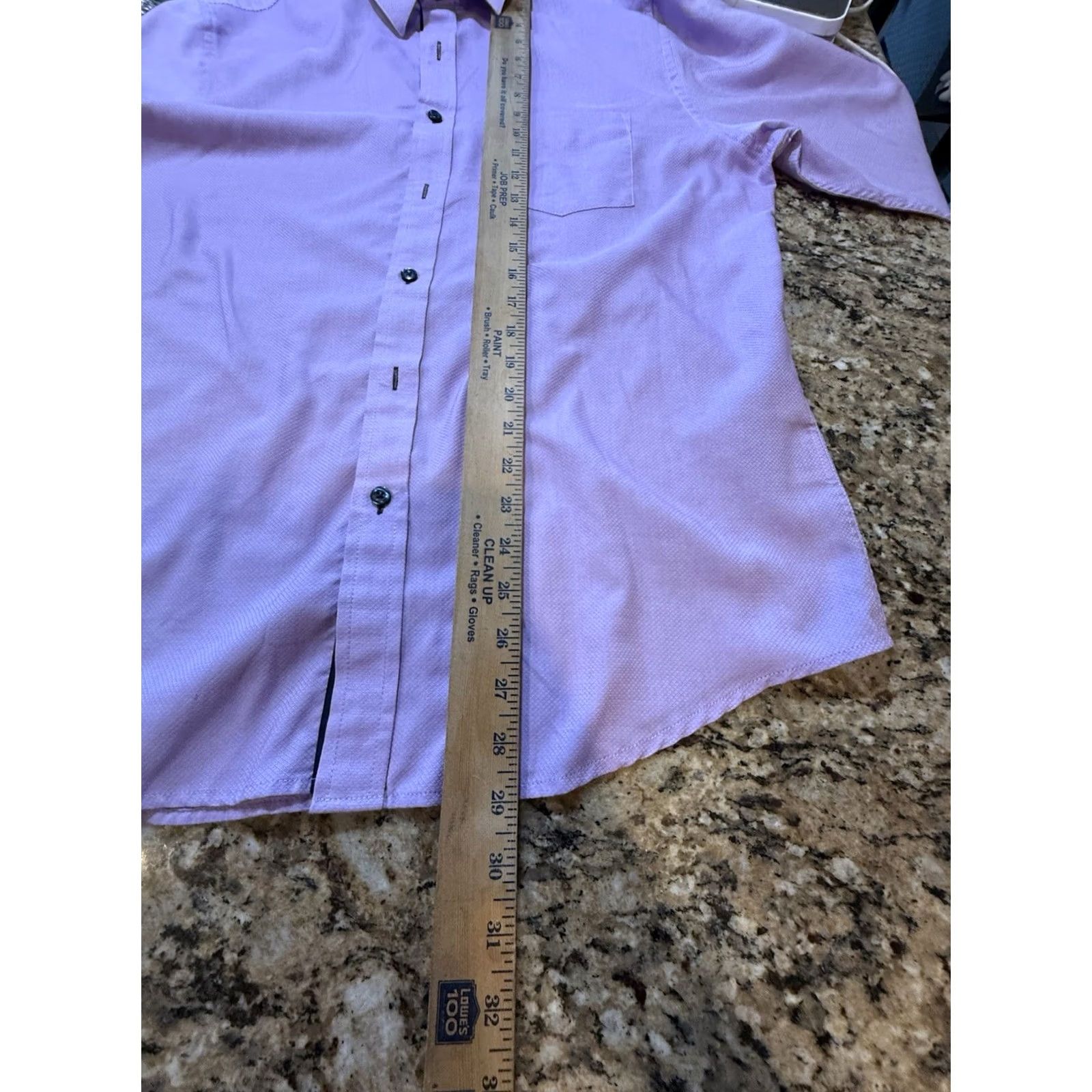 Tasso Elba Tasso Elba Dress Shirt Mens Purple Long Sleeve Button-Up M New w Tags Regular Solid Button-Up Shirt Mens Size 40R - 7 Thumbnail