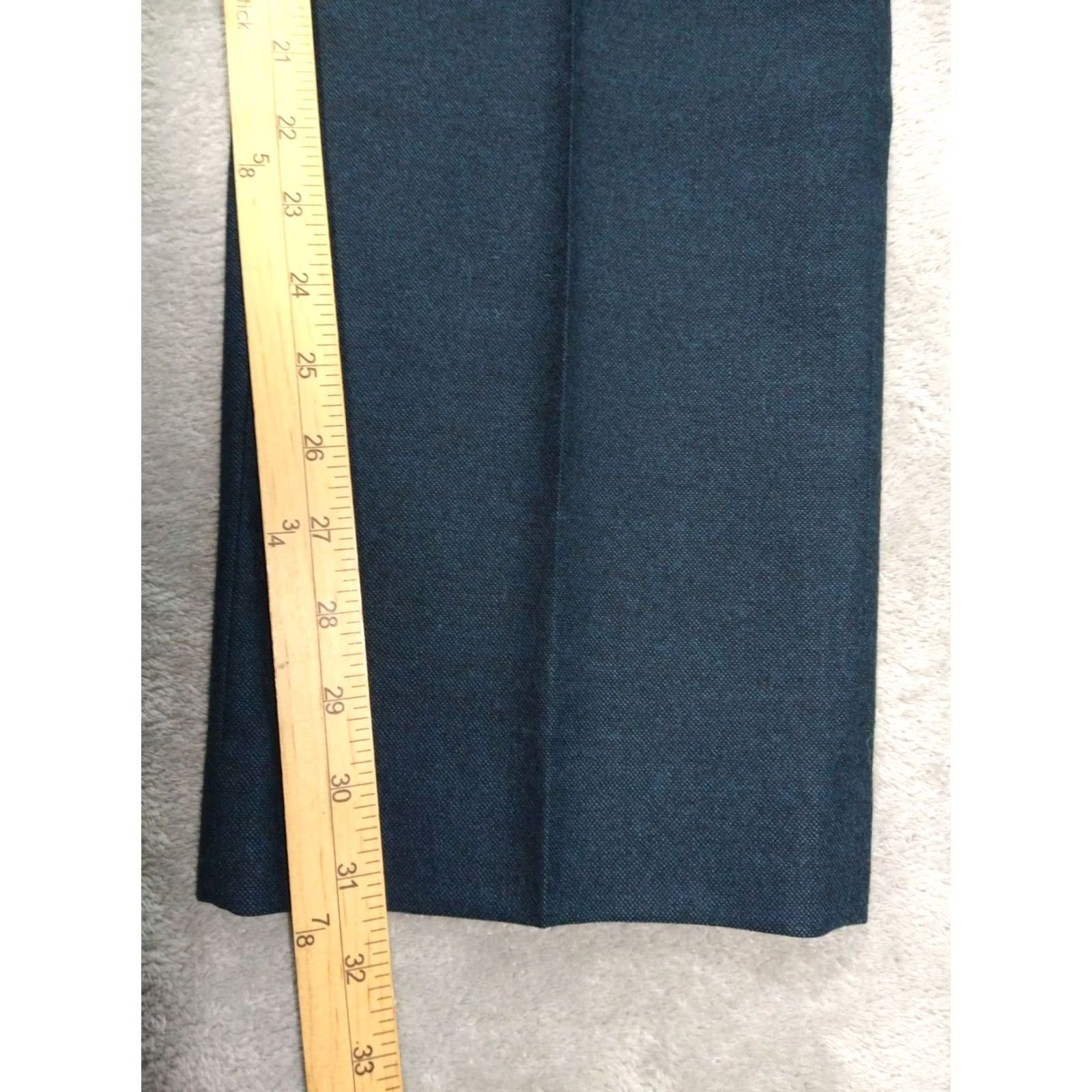 J.Crew J.CREW Dress Pants Mens 36x32 Blue Wool Slim Bedford Flat Front Preppy Dress Pants Mens Slim Blue Wool Flat Front Bedford Size US 36 / EU 52 - 5 Thumbnail