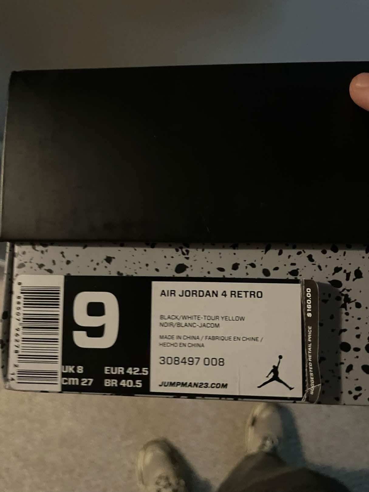 Jordan Brand Jordan 4 Thunder 2012 Size US 9 / EU 42 - 5 Thumbnail