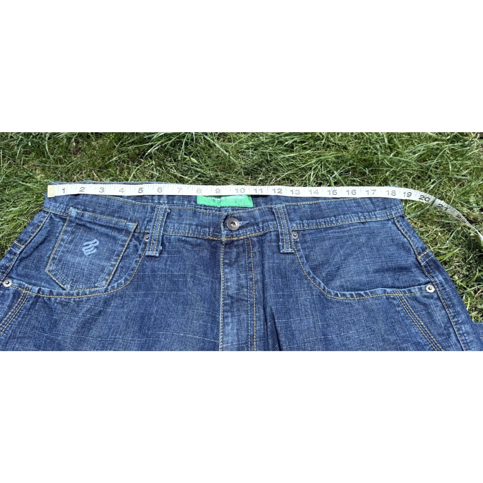 Rocawear VINTAGE Rocawear Denim Jorts Baggy Wide Embroidered Logo 5-Pocket Mens 38 Blue Size US 38 / EU 54 - 7 Thumbnail