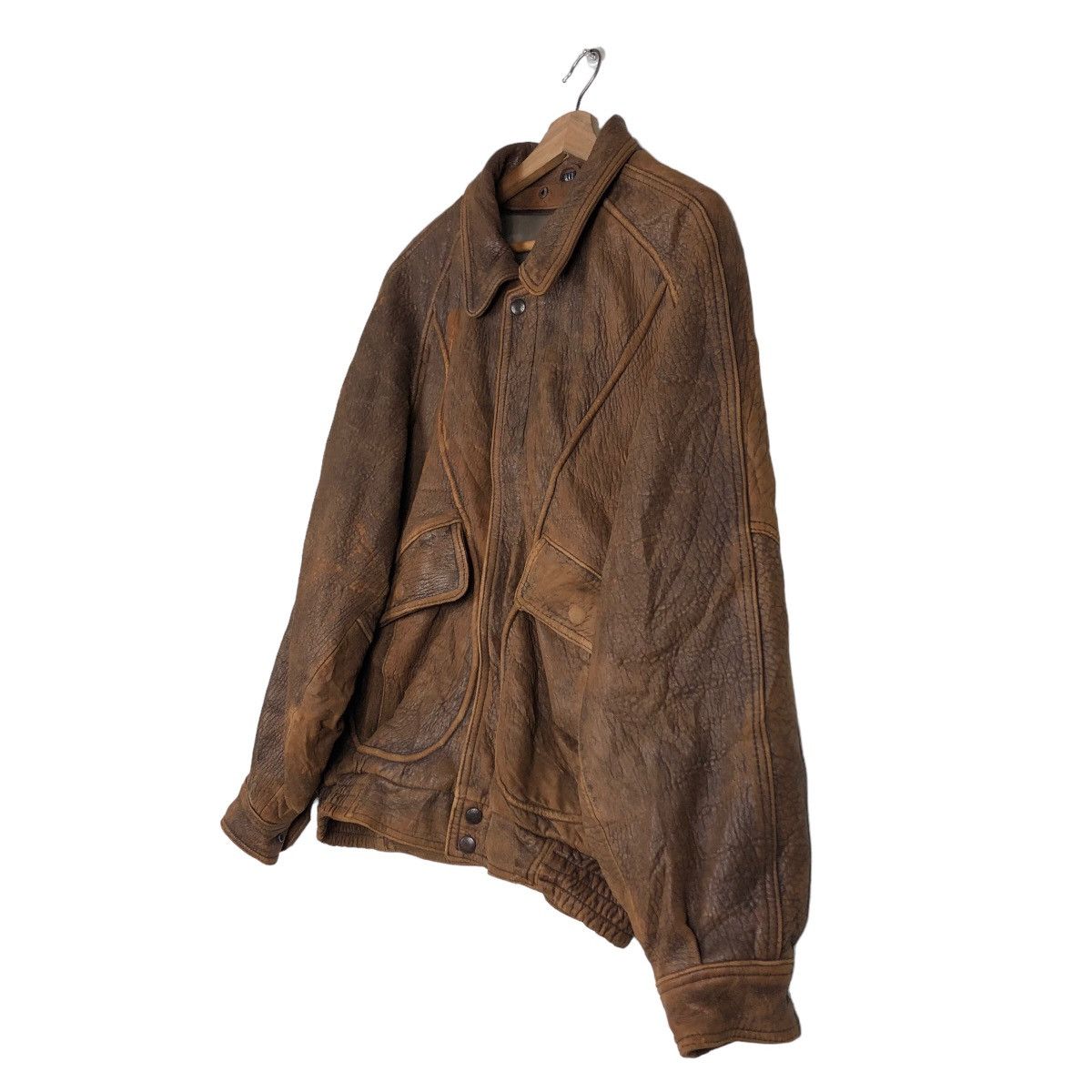 Issey Miyake 🔥Vintage Fly Leather Jacket Bomber Design Marilyn Manrose Size US M / EU 48-50 / 2 - 2 Thumbnail