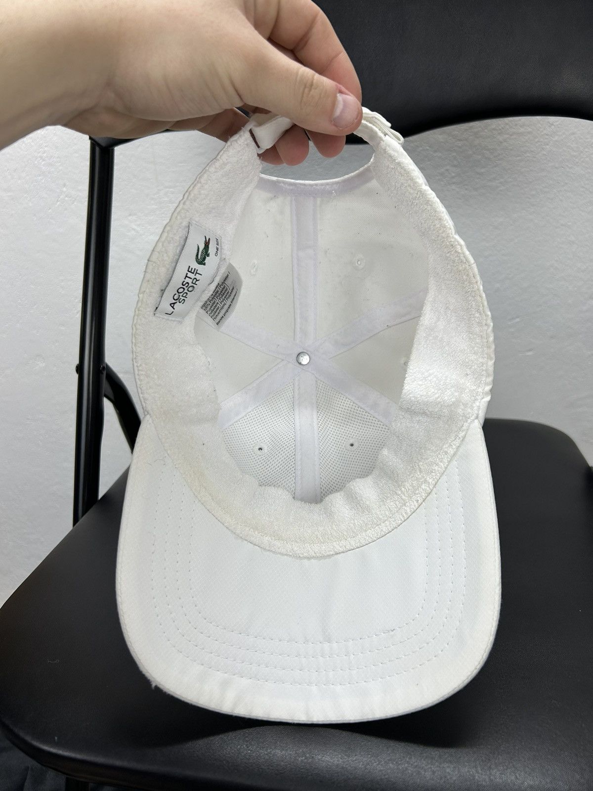 Lacoste Lacoste White Cap Size ONE SIZE - 6 Thumbnail
