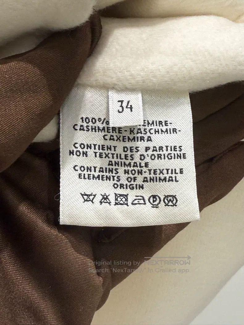 Hermes White Cashmere Coat