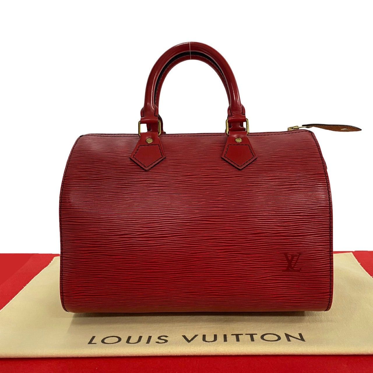 Louis Vuitton Louis Vuitton Handbag Red Leather Size ONE SIZE - 1 Thumbnail
