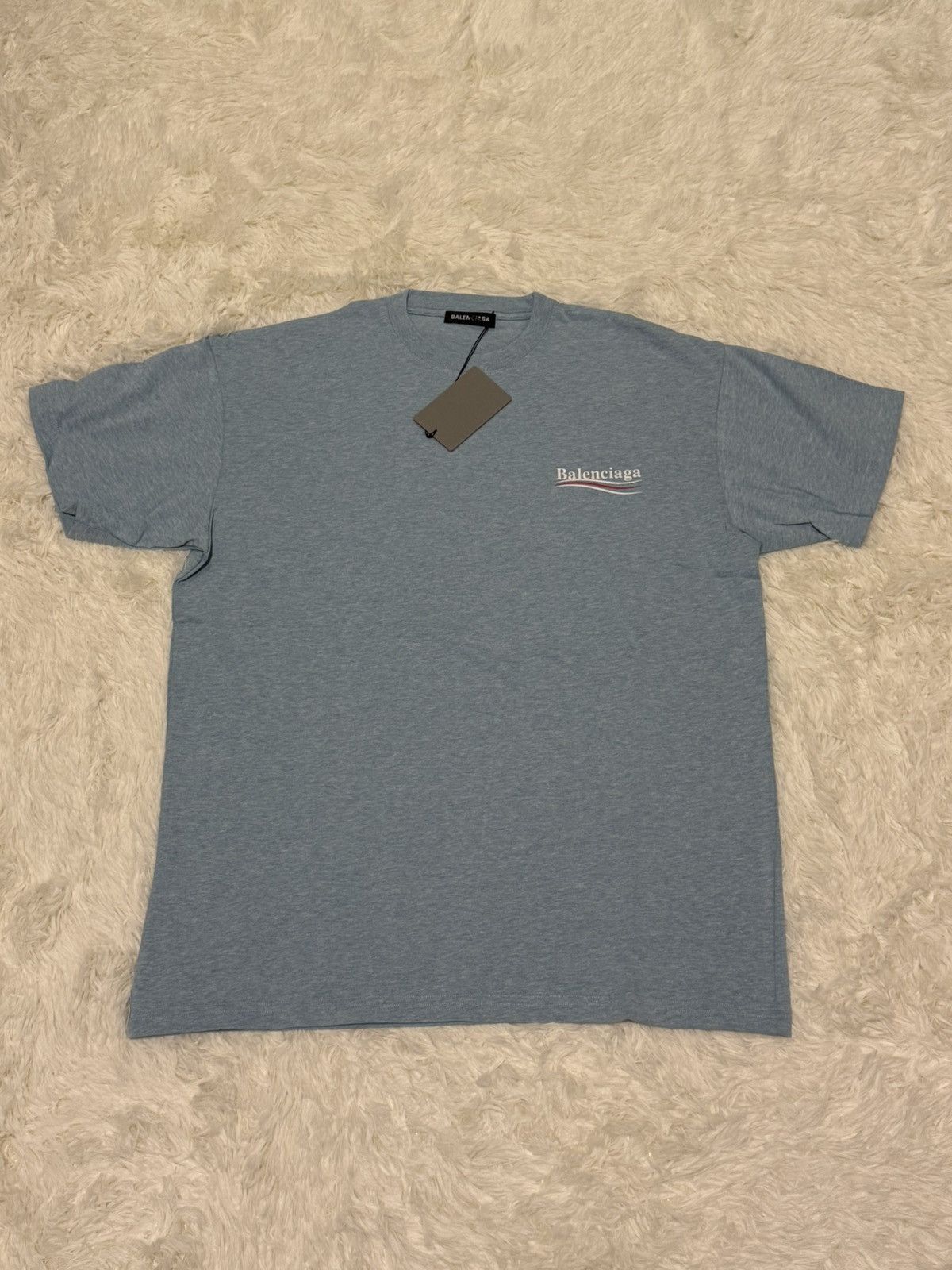 Balenciaga Balenciaga sky blue t shirt Size US XS / EU 42 / 0 - 2 Thumbnail
