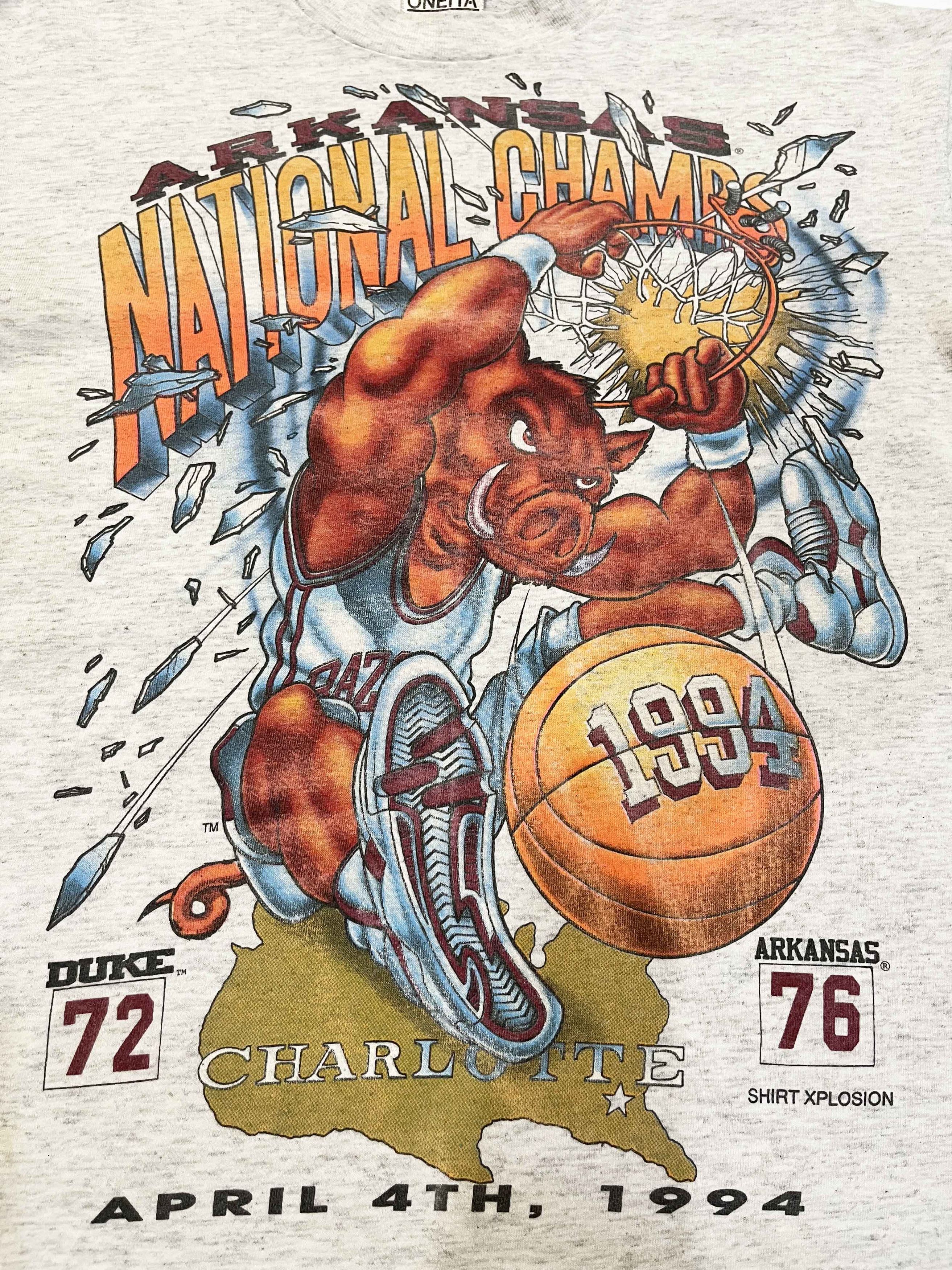 NCAA × Vintage Vintage Shirt Xplosion Arkansas Razorbacks NCAA T-Shirt Size US M / EU 48-50 / 2 - 2 Thumbnail