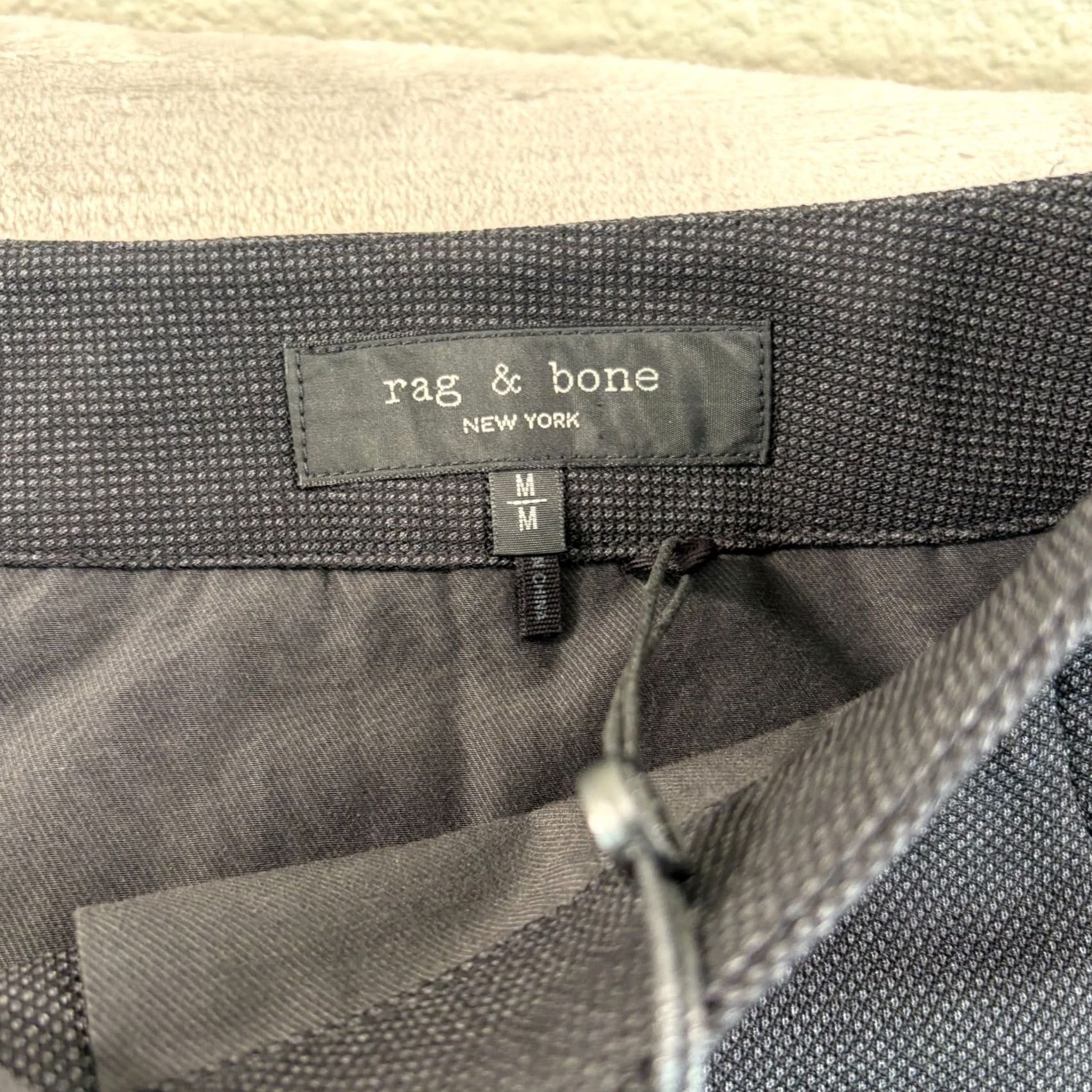 Rag & Bone rag & bone Bradford Wool Pants Black Navy Mens 34x30 Dress Pants Relaxed Straight Front Wool Blend NWT Size US 31 - 3 Thumbnail