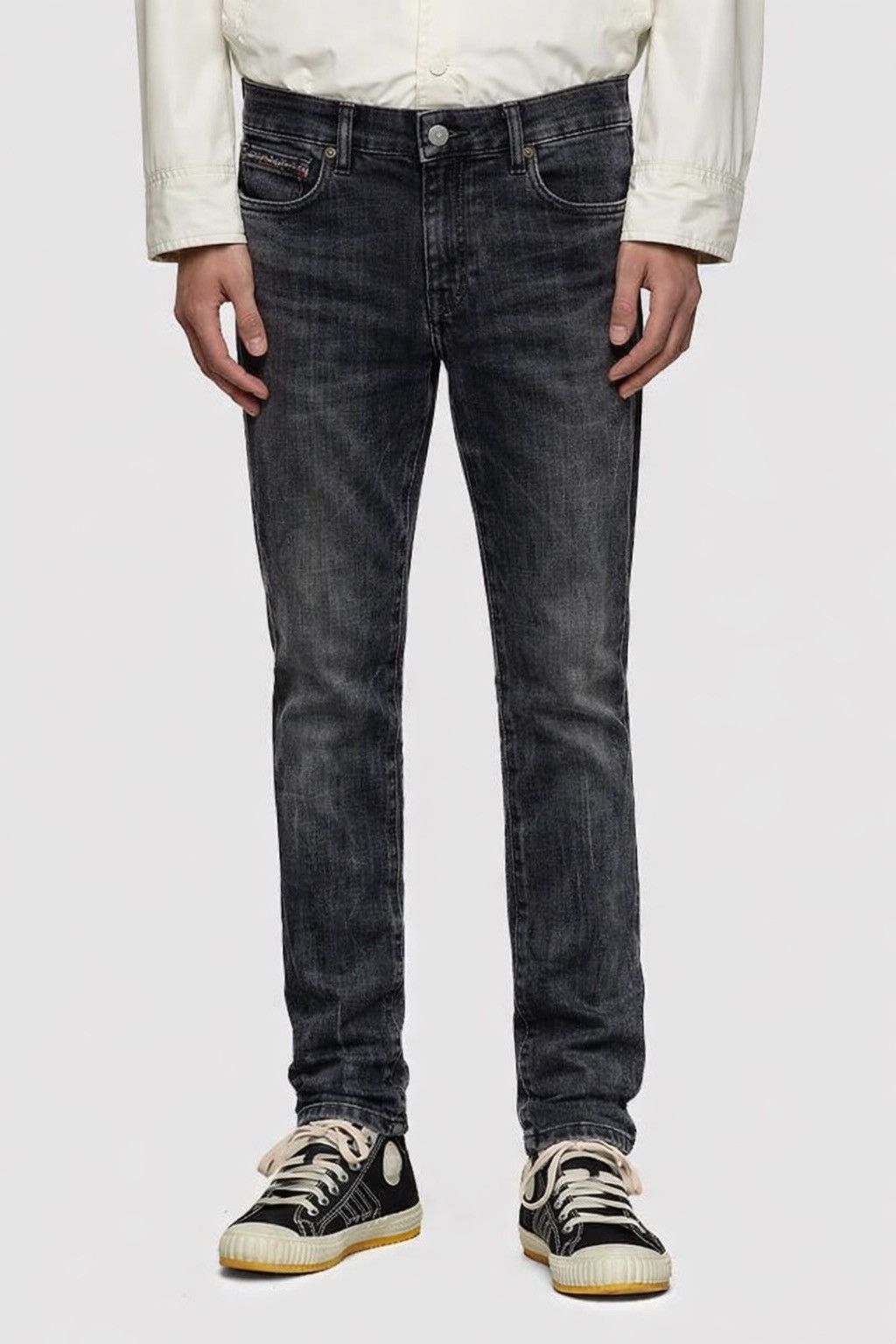 Diesel Diesel D-Amny Mens Skinny Jeans Black Grey Denim Zipper Size US 32 / EU 48 - 1 Thumbnail