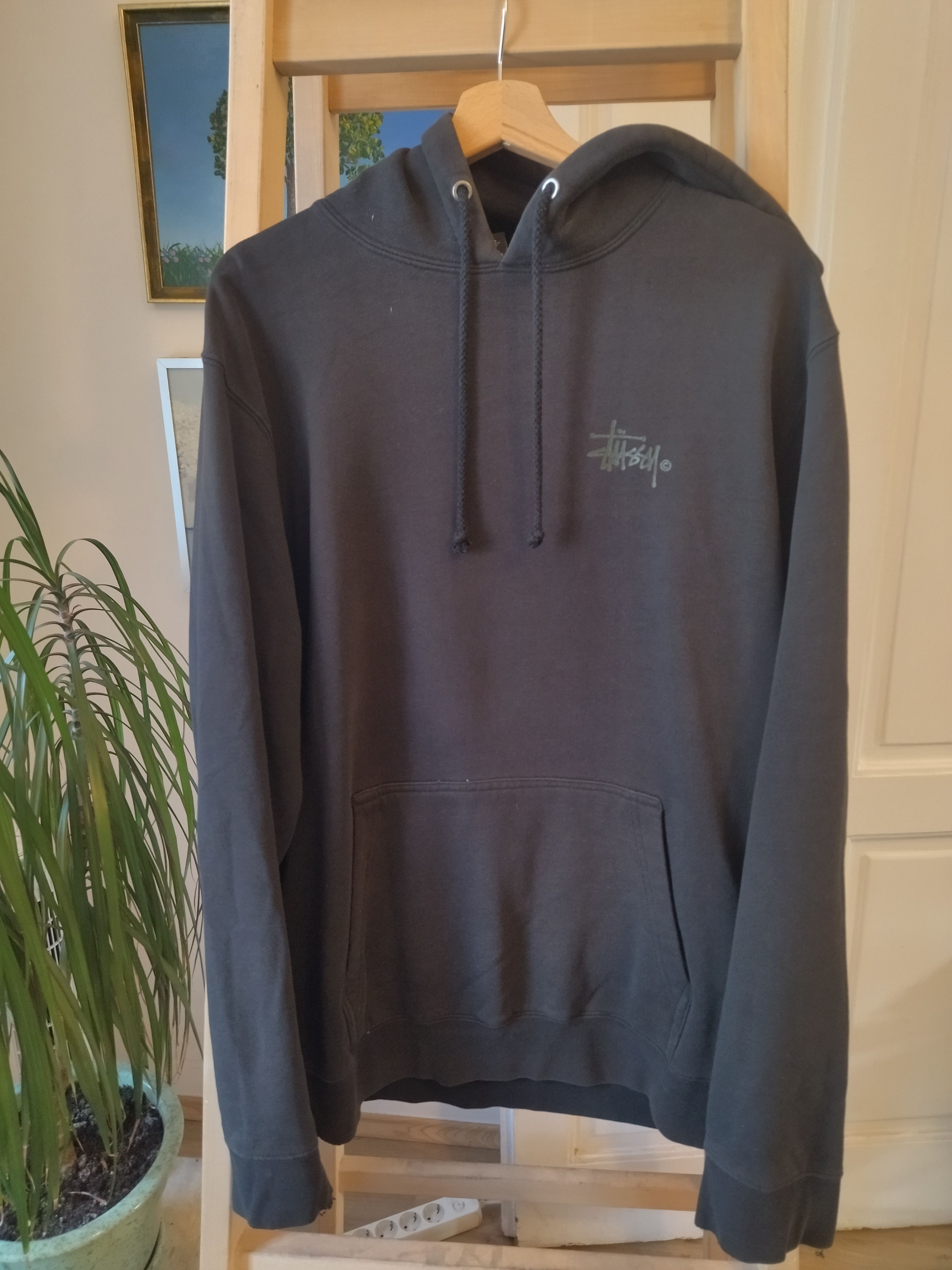 image of Stussy x Vintage Black Stüssy Hoodie, Men's (Size XL)