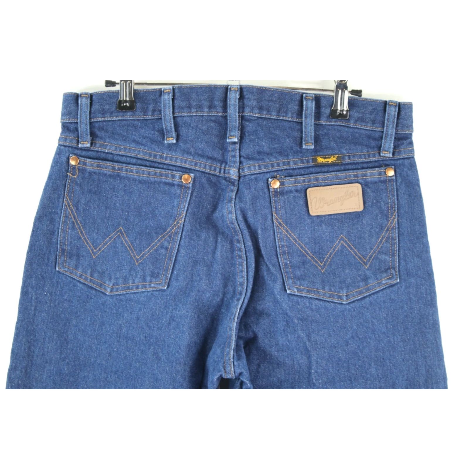 Wrangler Wrangler Mens Denim Jeans 33X30 Solid Regular Fit High Rise Straight Blue Size US 33 - 4 Thumbnail