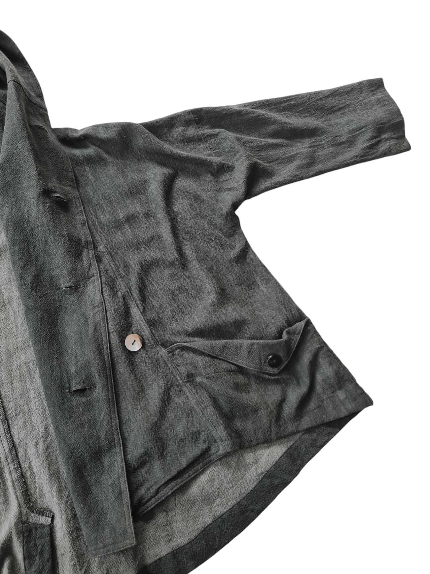 Japanese Brand Vtg Moyuru Asymmetric Jacket Japan Brand Issey Miyake Style Size US L / EU 52-54 / 3 - 7 Thumbnail