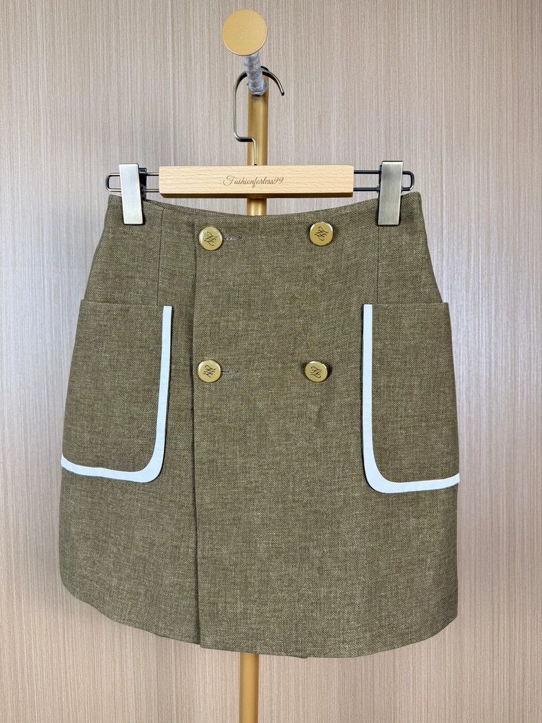 Fendi Fendi Pocket Patchwork Midi Skirt - dmc Size US 31 - 1 Thumbnail
