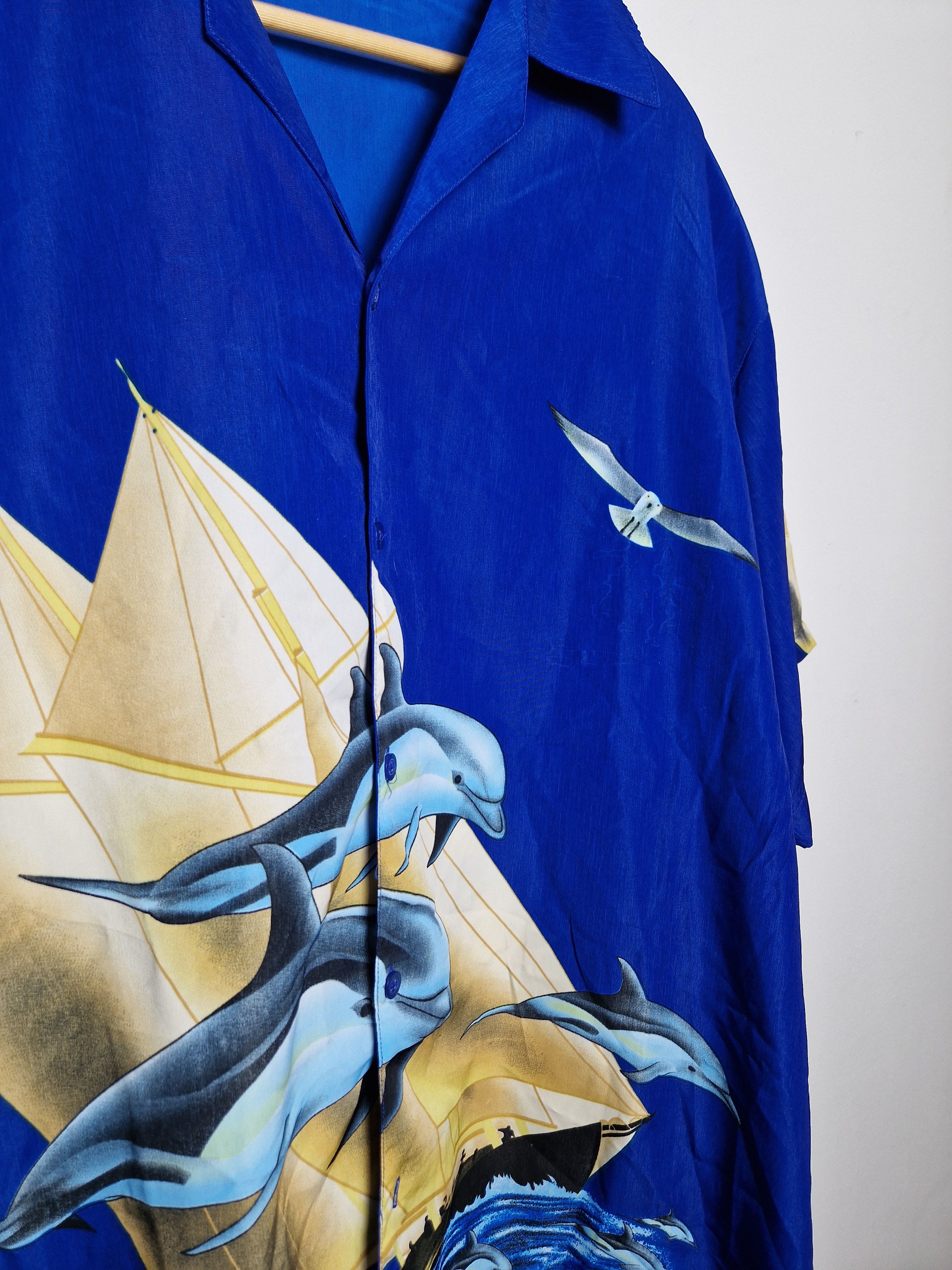 Vintage vintage dolphins hawaiian summer shirt Size US XXL / EU 58 / 5 - 7 Thumbnail