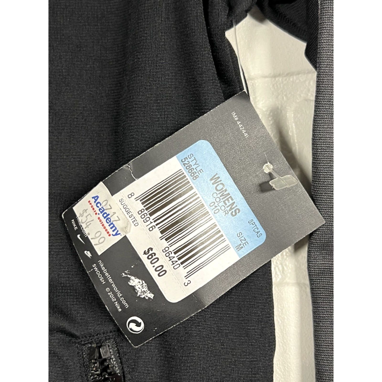 Nike Nike Track Jacket Womens M Black Stripes Full Zip Athletic Casual Jacket Size M / US 6-8 / IT 42-44 - 5 Thumbnail