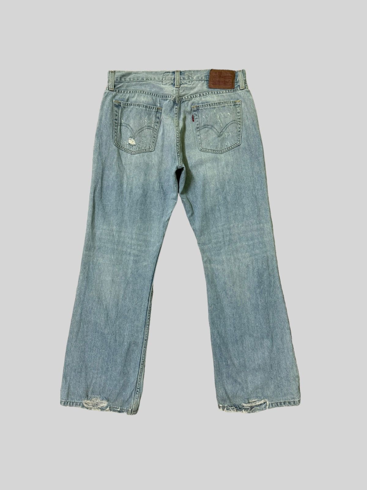 Levi's × Levi's Vintage Clothing × Vintage Vintage Levi's 527 Flared Bootcut Distressed Jeans Size US 33 - 2 Thumbnail