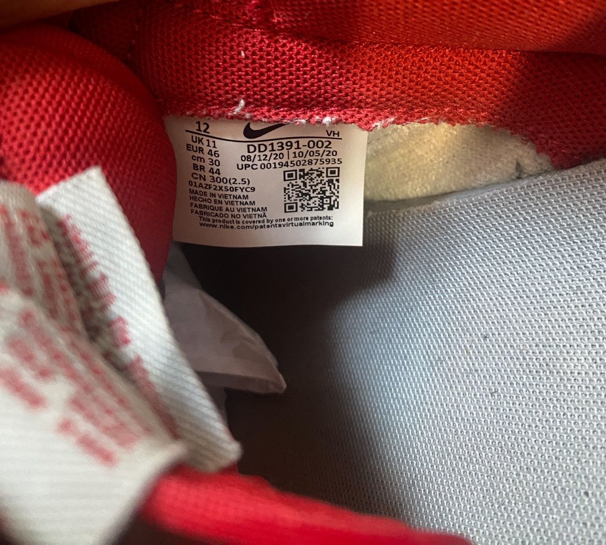Nike Nike Dunk Low Retro UNLV Size US 12 / EU 45 - 6 Thumbnail