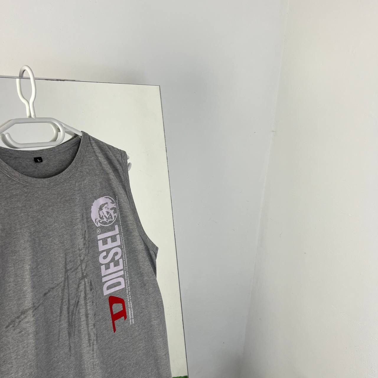 Diesel Vintage Y2K Diesel Big Logo Tank Top Streetwear 90s Style Size US L / EU 52-54 / 3 - 3 Thumbnail