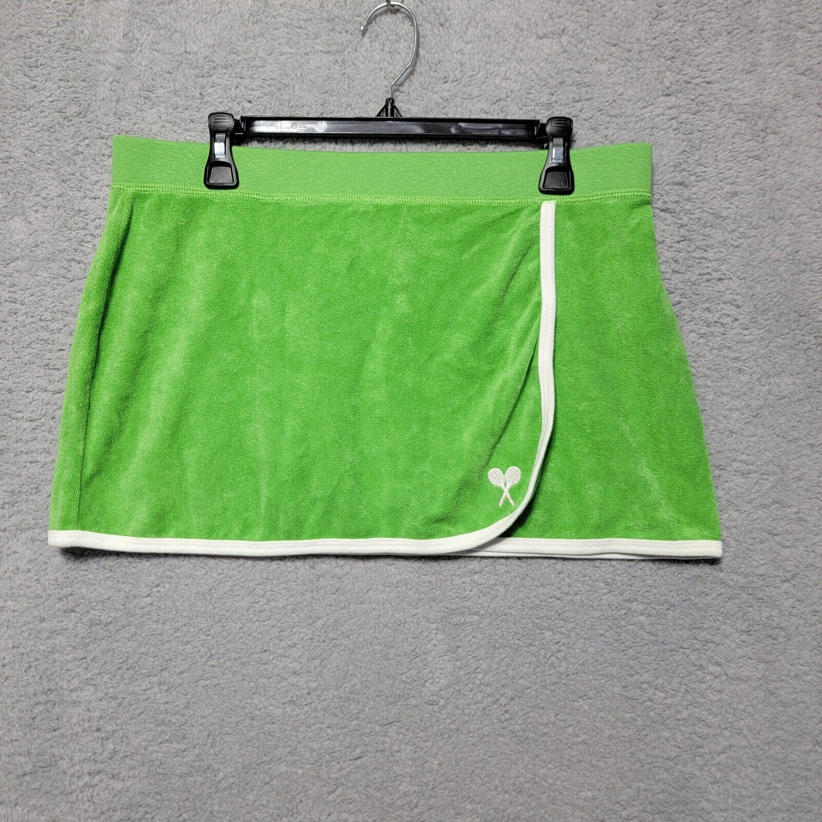 Juicy Couture Vintage Juicy Couture Terry Cloth Mini Skirt Green Sz L NWT Size 34" / US 12 / IT 48 - 1 Thumbnail