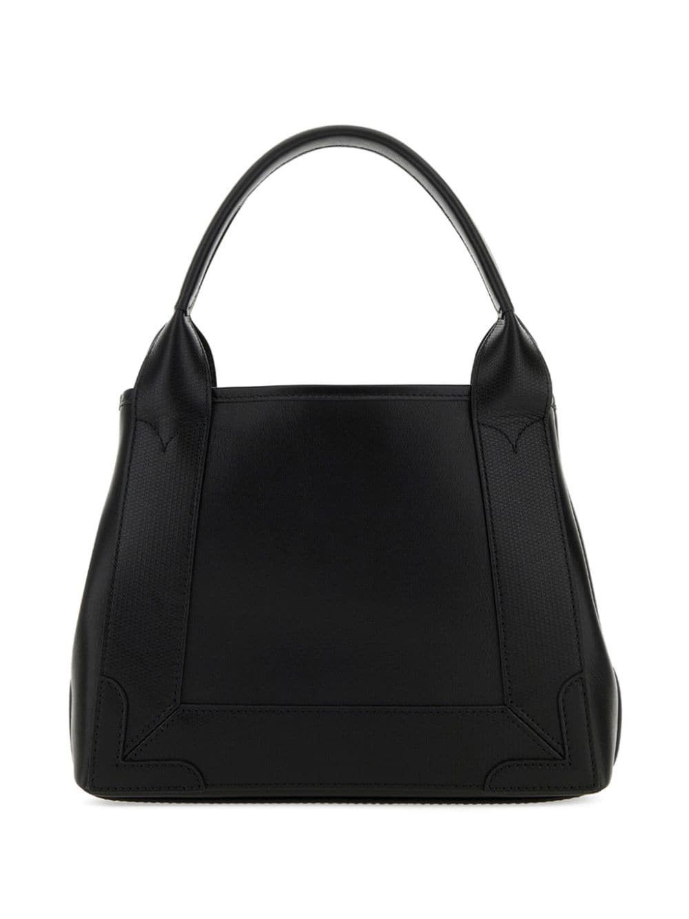 Balenciaga o1mt1gz0125 Size: OS / Debossed-Logo Leather Tote Bag Black Size ONE SIZE - 2 Thumbnail