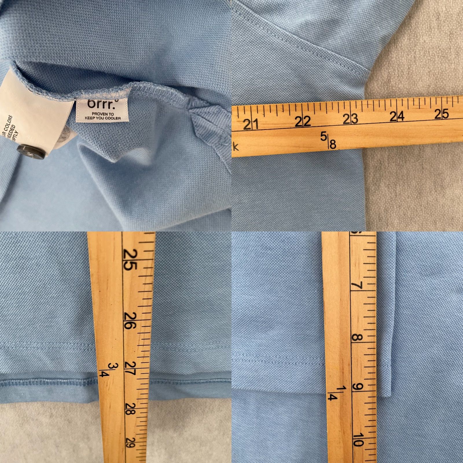 Vintage Greyson Polo Shirt Adult L Blue Logo Breathable Lightweight Golf Stretch Polo Mens L Blue Logo 90s? Size US L / EU 52-54 / 3 - 8 Thumbnail