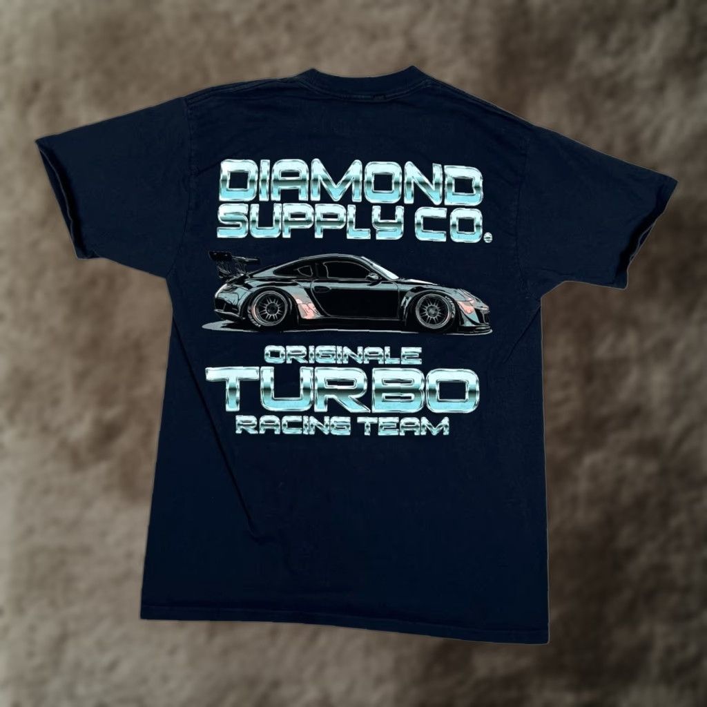 Diamond Supply Co. Diamond Supply Co. T-Shirt Mens M Black Turbo Racing Team Car Graphic Streetwear Size US M / EU 48-50 / 2 - 1 Thumbnail