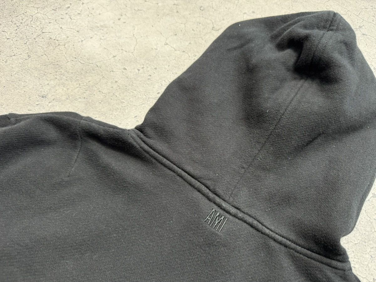 AMI Ami Paris Luxury Big Logo Hoodie Black Size US M / EU 48-50 / 2 - 9 Thumbnail