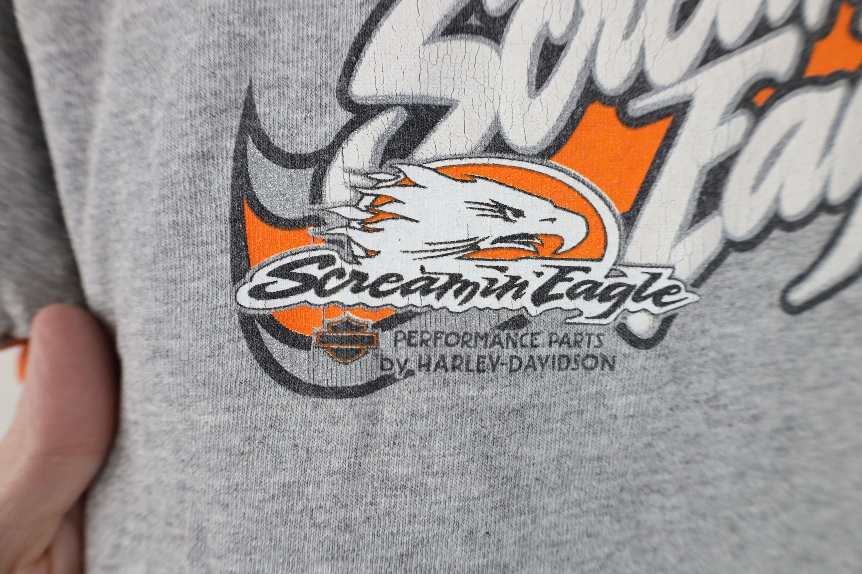 Harley Davidson Vintage Y2K Harley Davidson Screaming Eagle Ringer T-Shirt Size L / US 10 / IT 46 - 5 Thumbnail