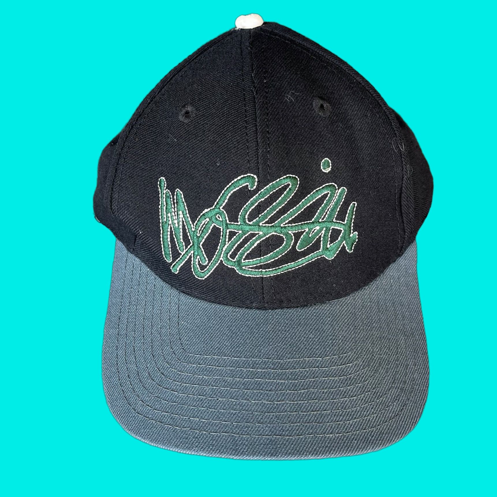 Mossimo VINTAGE Mossimo Embroidered Snapback Baseball Hat Cap Green Surf Skate Hat Size ONE SIZE - 1 Thumbnail