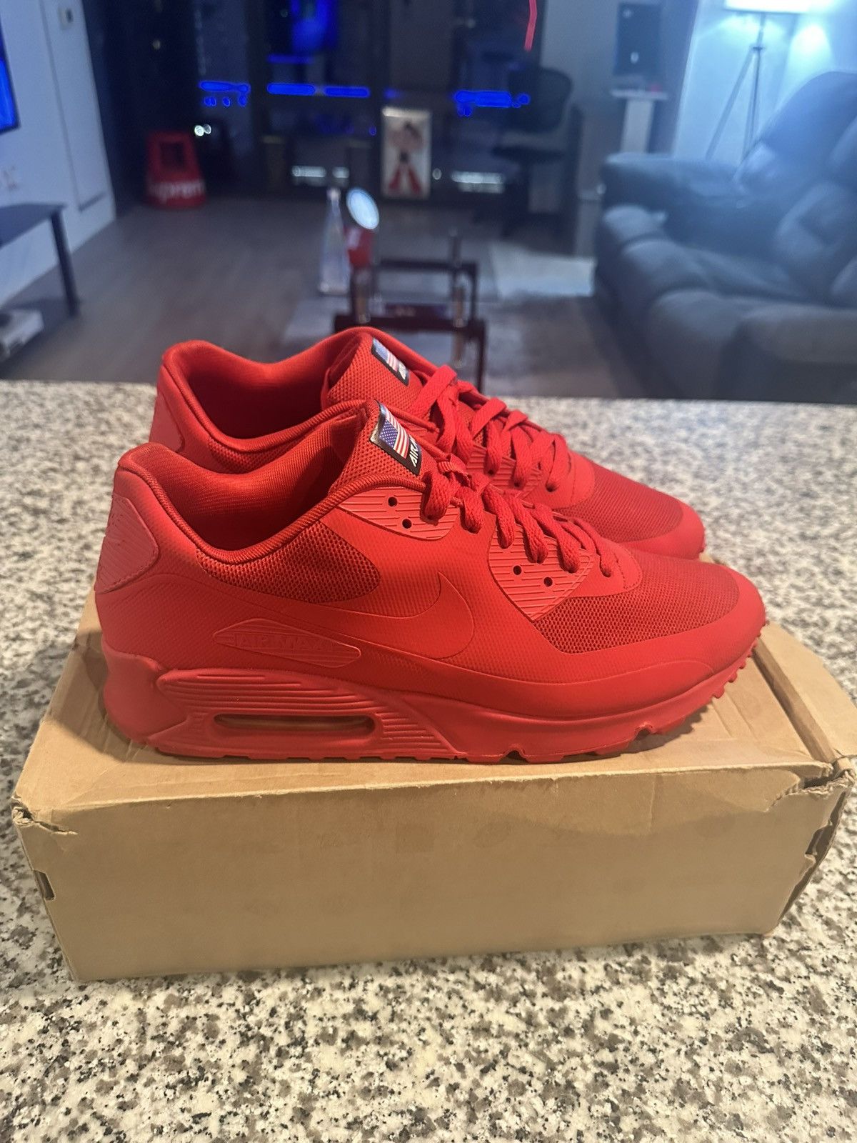 Nike Air Max 90 Hyperfuse “Independence Day” Size US 10.5 / EU 43-44 - 2 Thumbnail