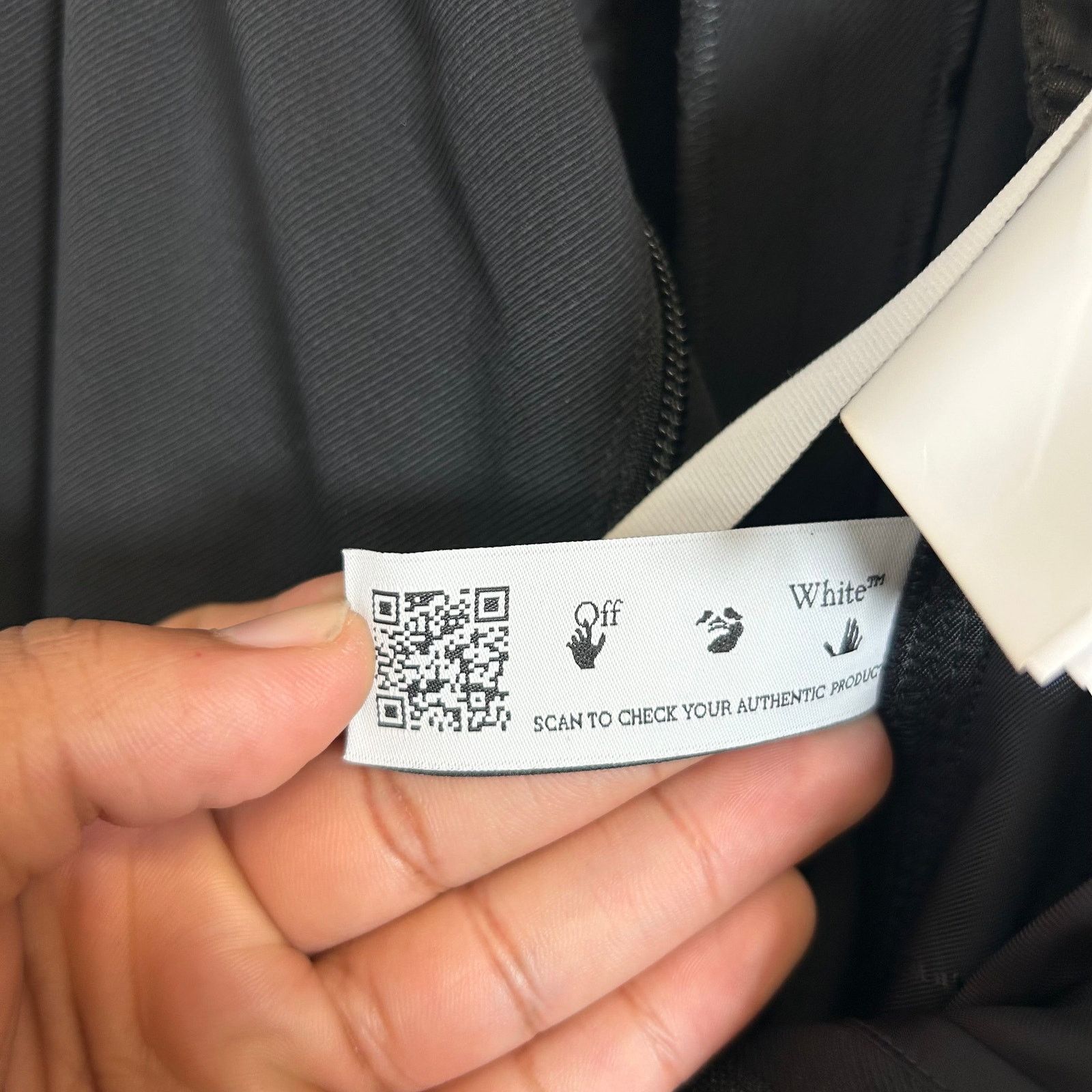 Off-White Off-White Black Tuxedo Tailored Pants Size 33 Size US 33 - 6 Thumbnail