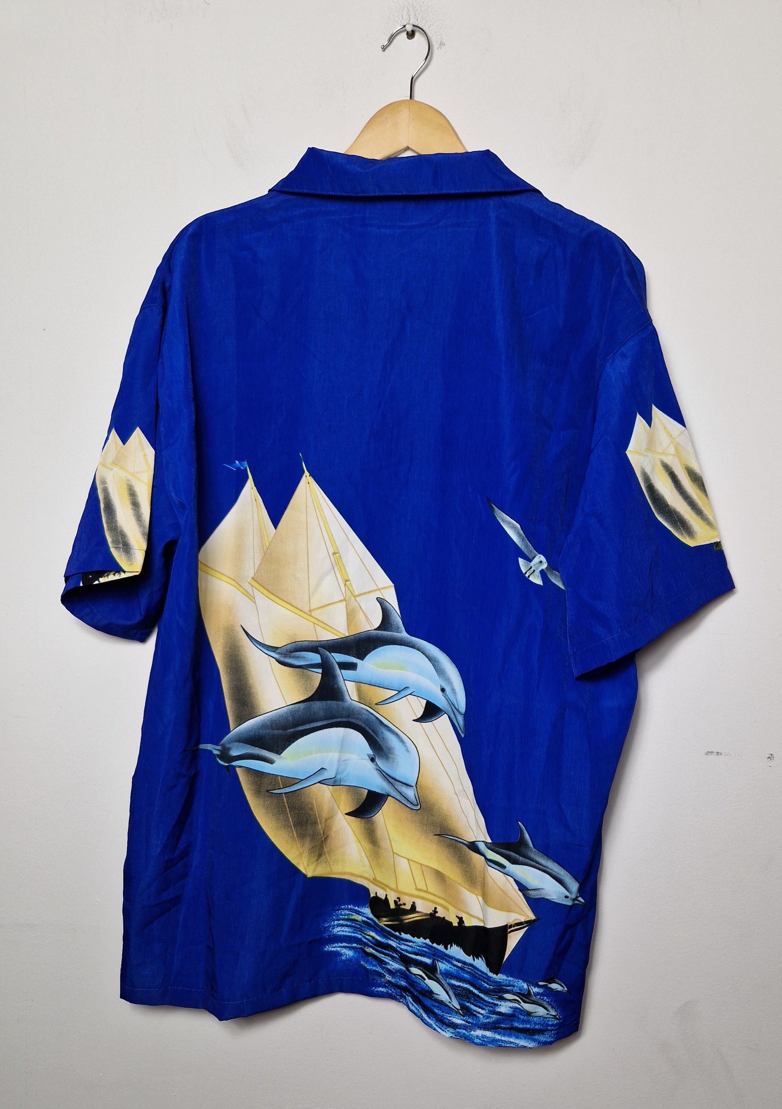 Vintage vintage dolphins hawaiian summer shirt Size US XXL / EU 58 / 5 - 4 Thumbnail
