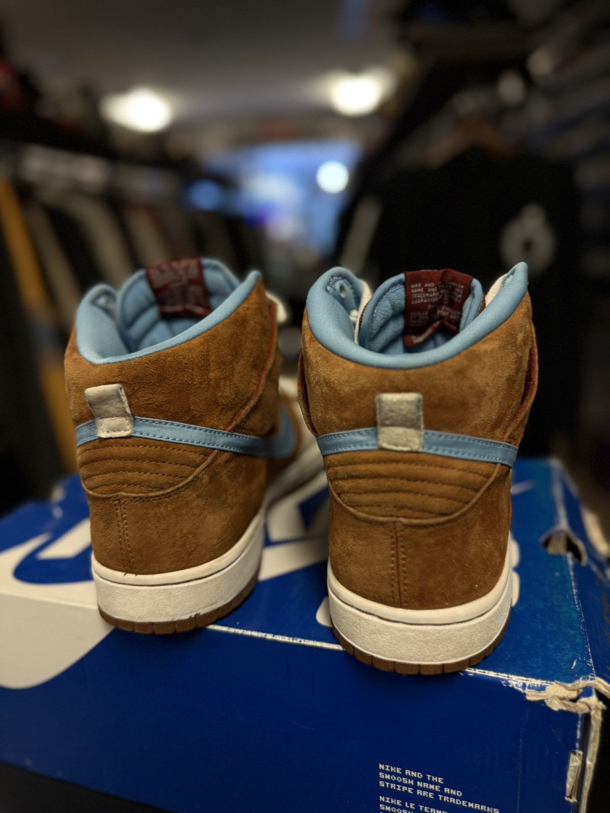 Nike Size 11 Nike SB Dunk High Mental 2009 Hazelnut Light Blue Size US 11 / EU 44 - 5 Thumbnail