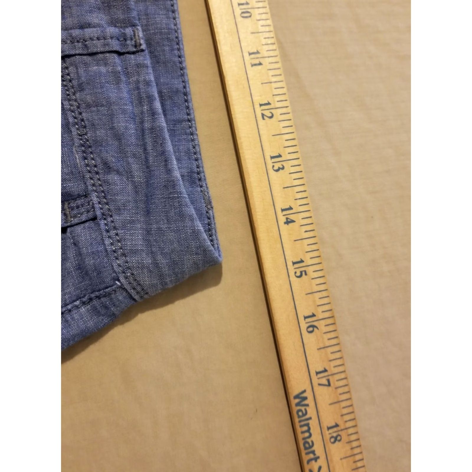 Banana Republic Banana Republic Womens Khaki Shorts 0 Blue Cotton Chino Stretch Utility Shirt vsict? Size 25" / US 0 / IT 36 - 4 Thumbnail