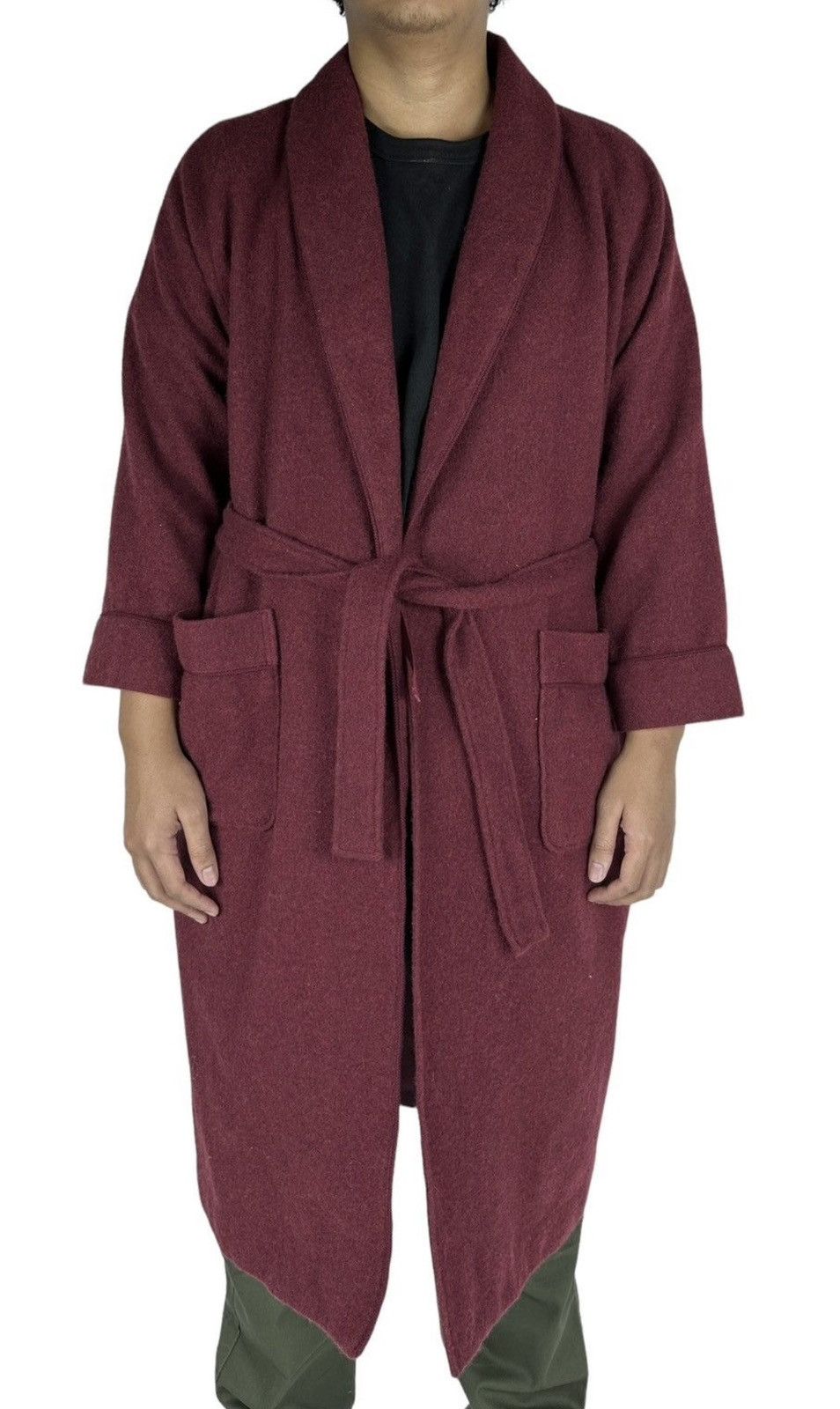 Lanvin Lanvin Burgundy Bathrobe Size US L / EU 52-54 / 3 - 2 Thumbnail
