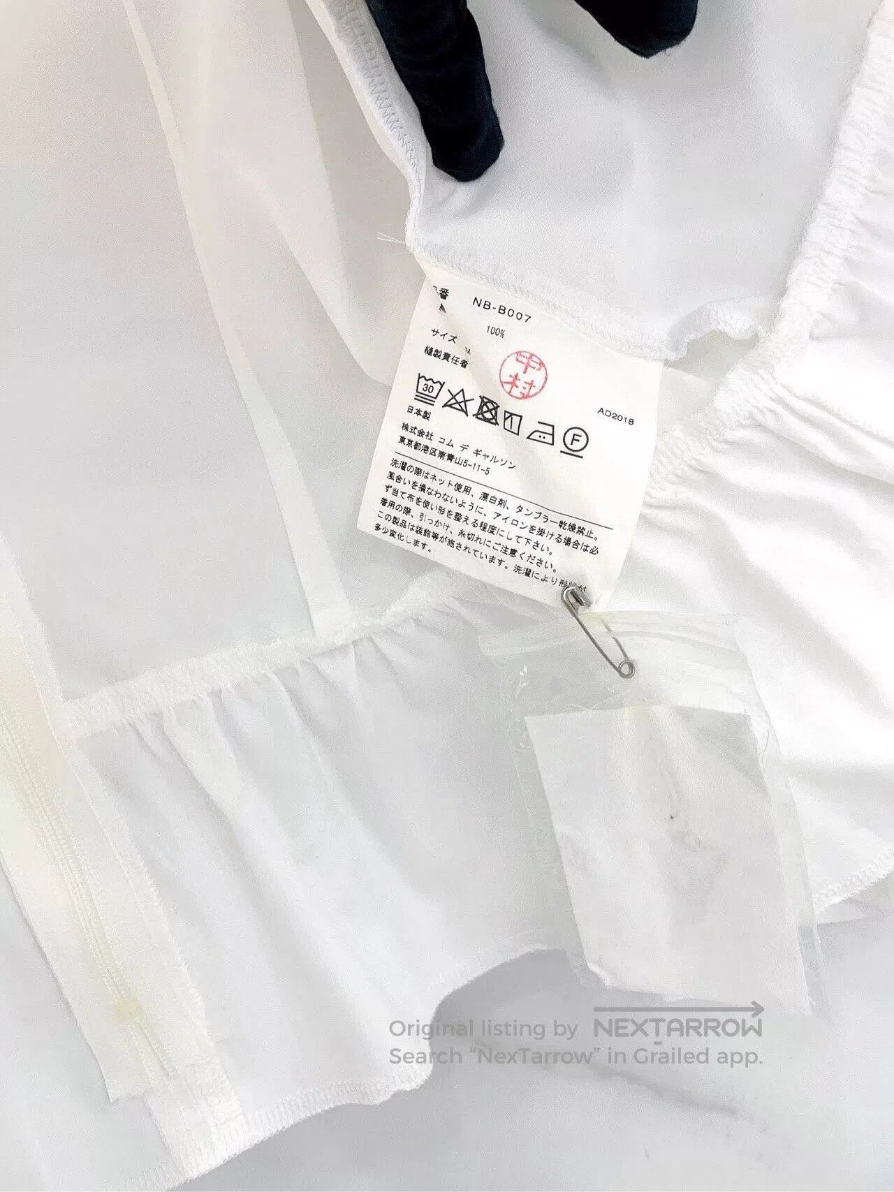 Comme des Garcons comme des garcons white doll collar shirt. Size US M / EU 48-50 / 2 - 7 Thumbnail