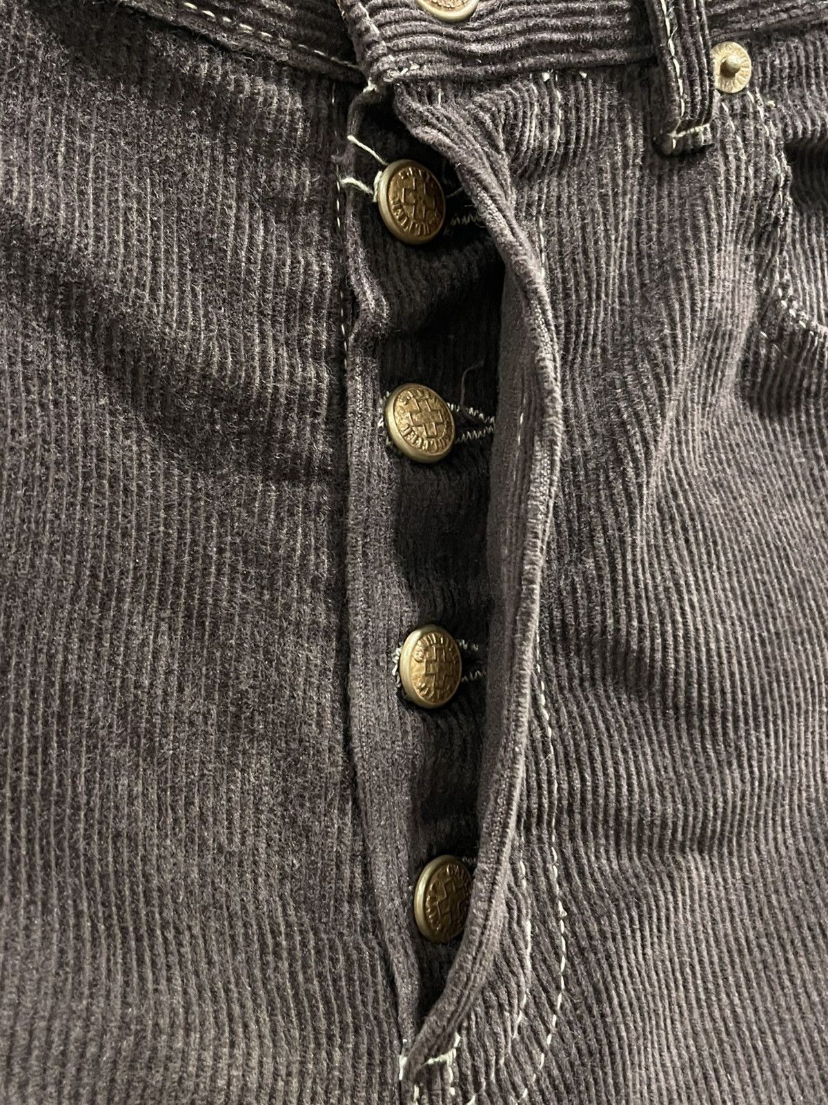 Jean Paul Gaultier RARE Vintage 90s Jean Paul Gaultier Jeans Velvet Brown Pants Size US 30 / EU 46 - 11 Thumbnail