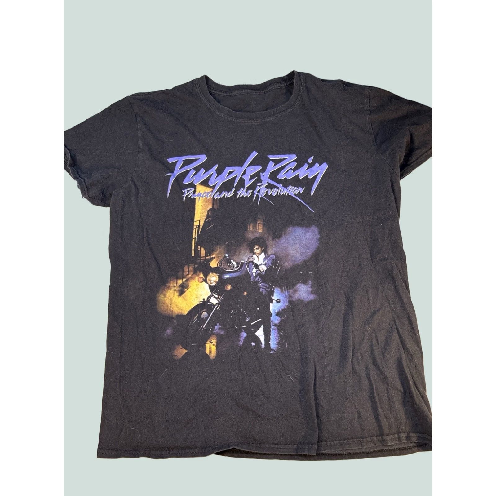 Prince Prince Purple Rain T Shirt Mens L Black Band Tee Size US L / EU 52-54 / 3 - 1 Thumbnail