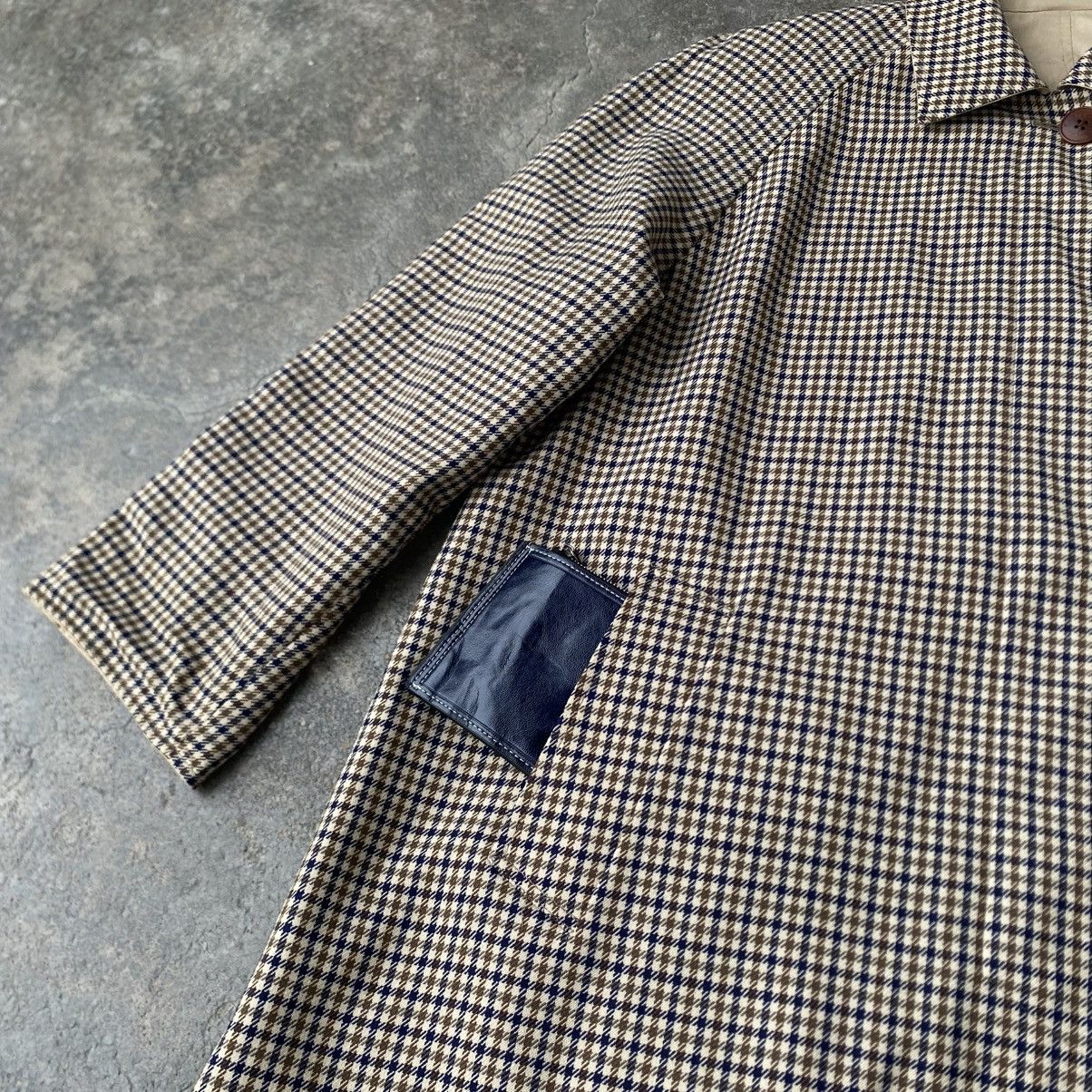 Aquascutum Aquascutum Reversible Houndstooth Balmacaan & Beige Mac Coat Size XL / US 12-14 / IT 48-50 - 13 Thumbnail
