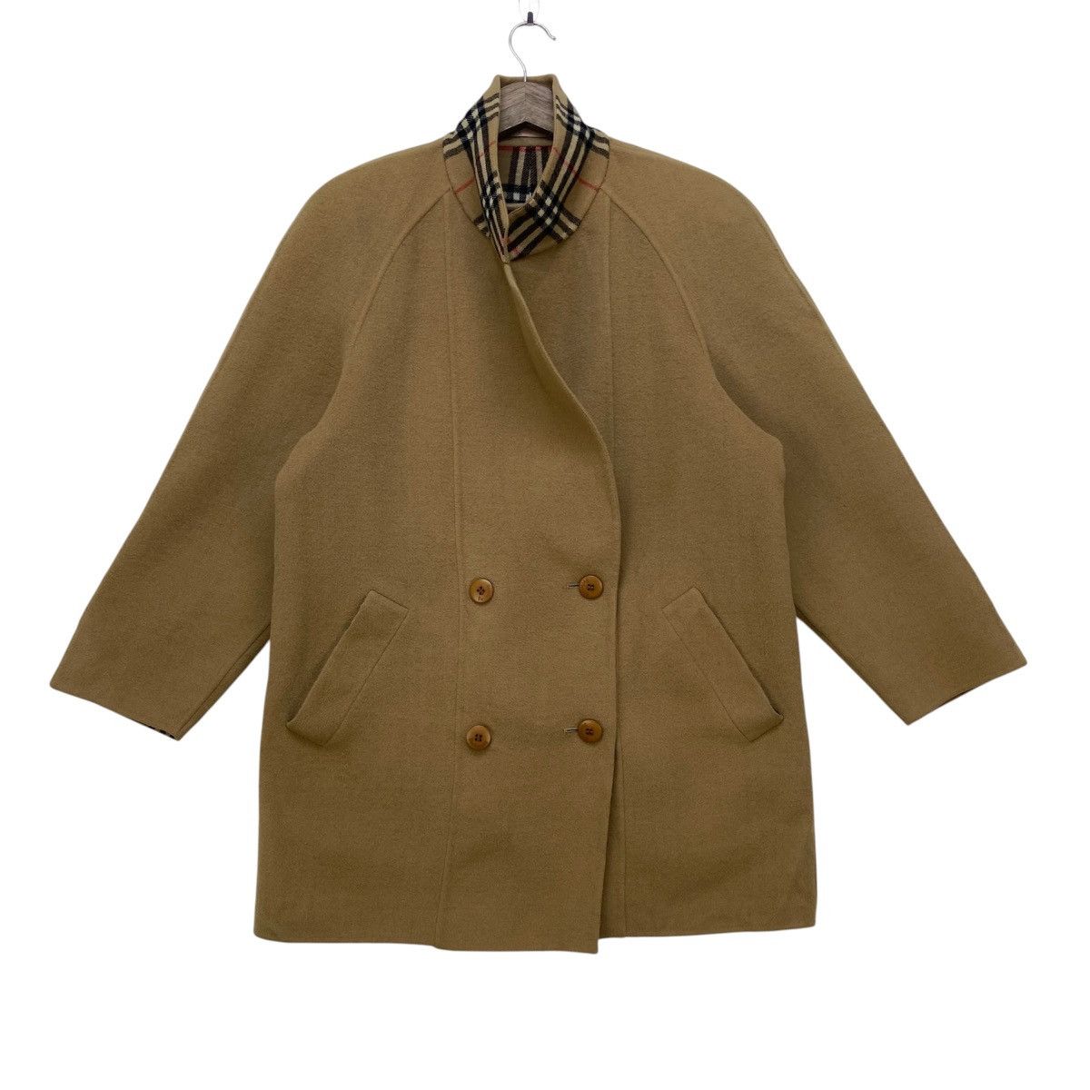Burberry Prorsum Vintage Burberrys Prorsum Nova Check Wool Cashmere Coat Size M / US 6-8 / IT 42-44 - 2 Thumbnail