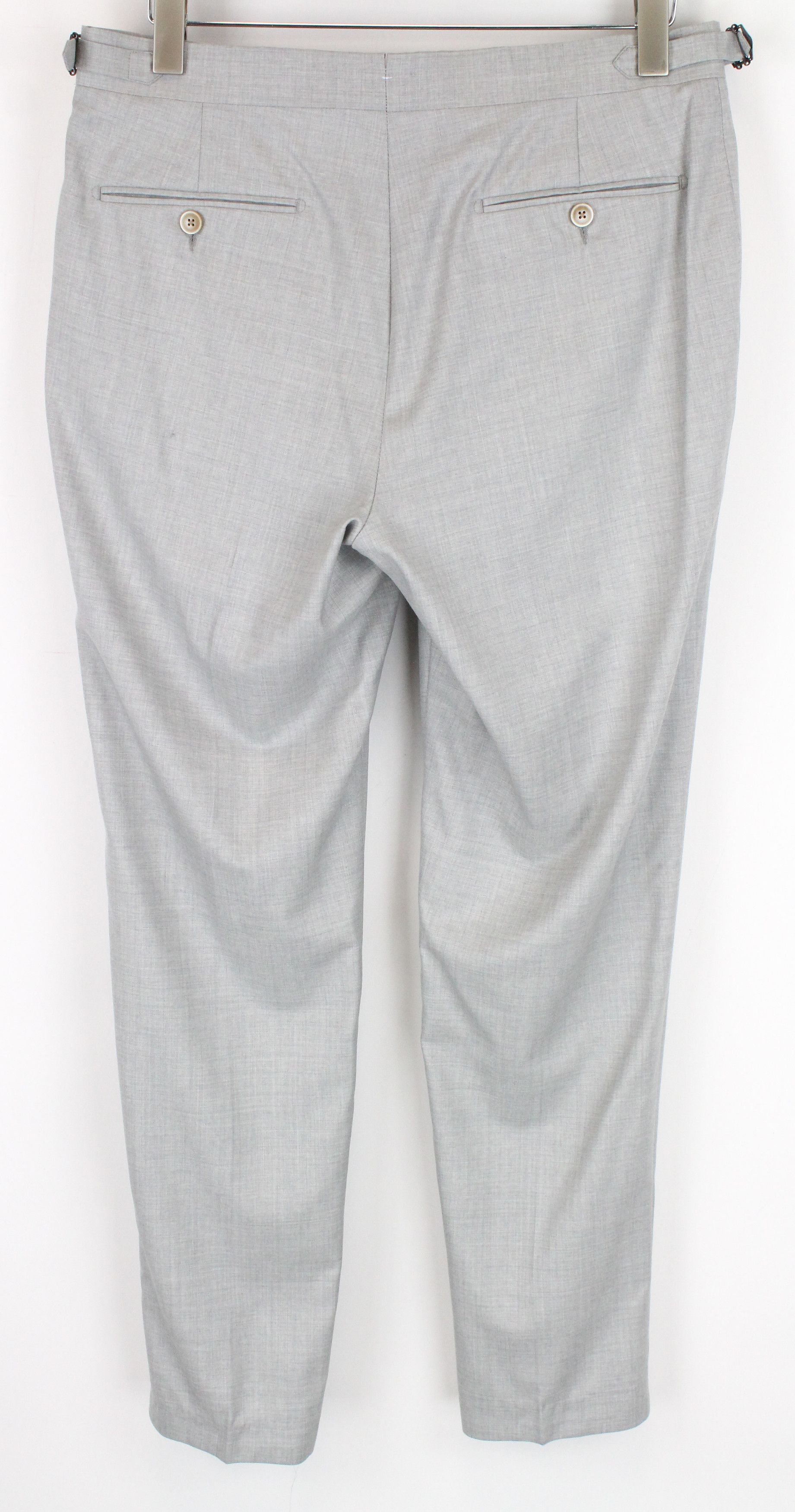 Suitsupply LA SPALLA UK36R Wool Grey Melange Suit 55163 Size 36R - 5 Thumbnail