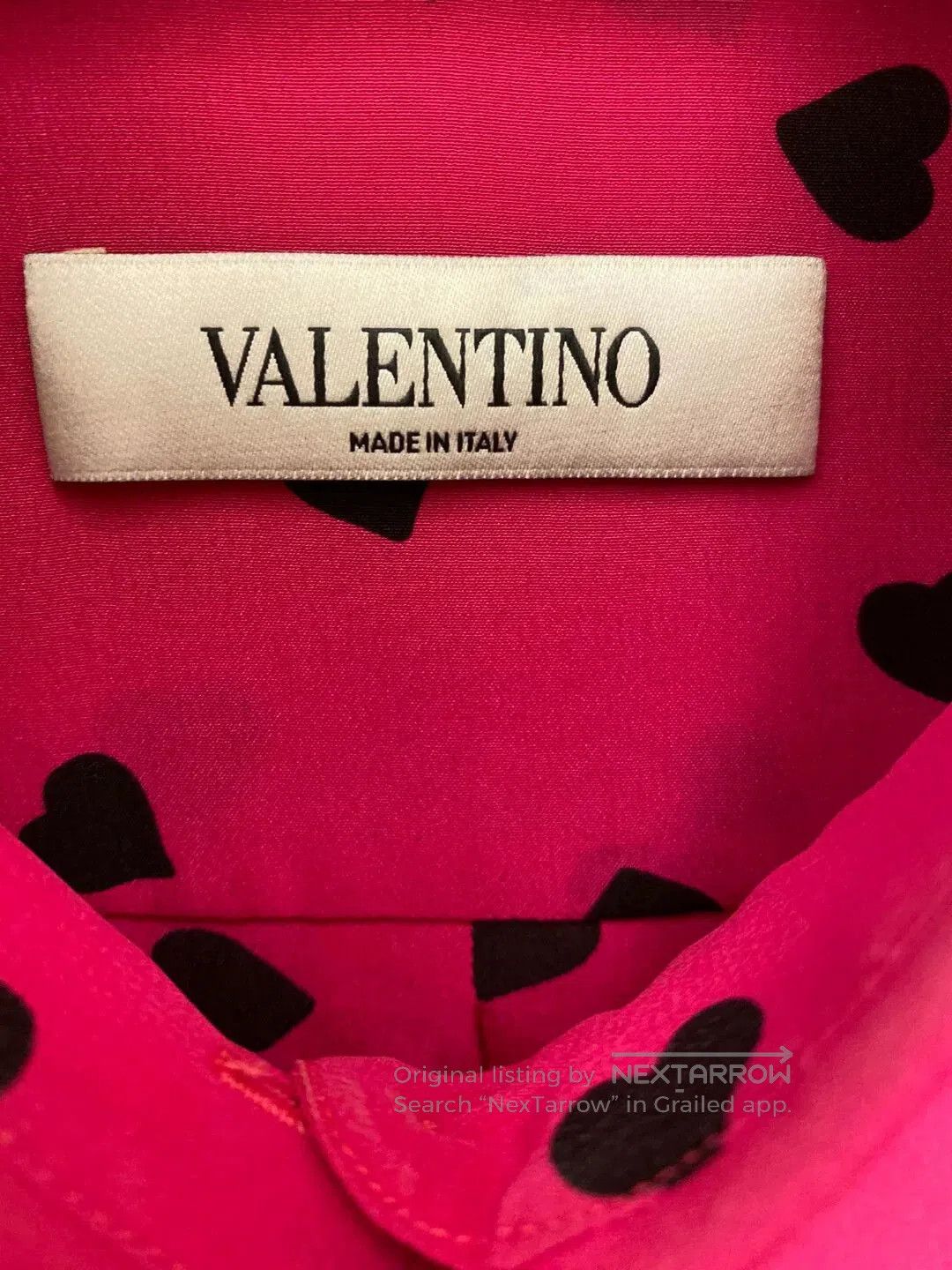 Valentino VALENTINO Silk Heart Print Blouse. Size US S / EU 44-46 / 1 - 3 Thumbnail