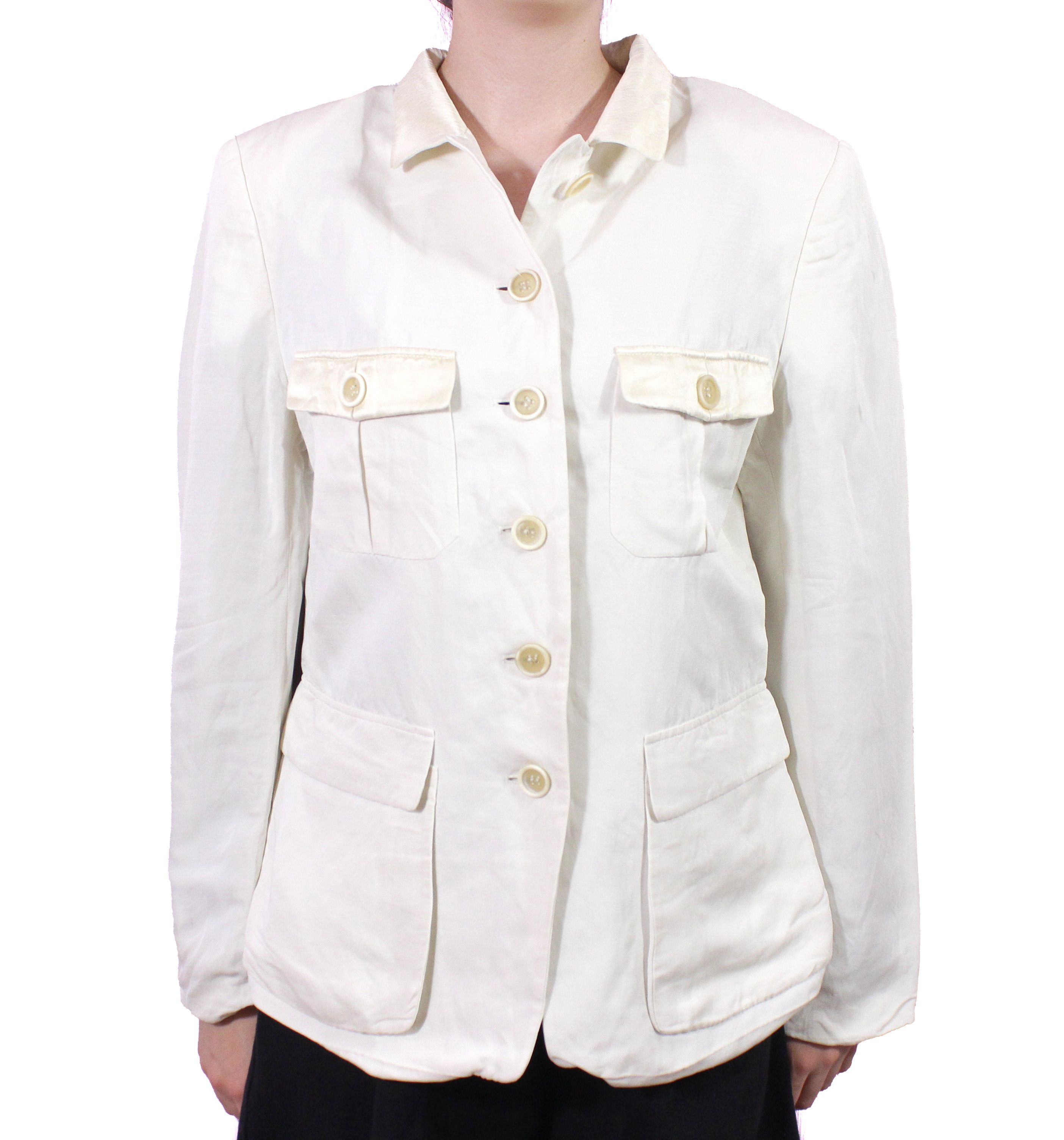 Jil Sander 90S Viscose Linen Jacket Vintage Size S / US 4 / IT 40 - 2 Thumbnail